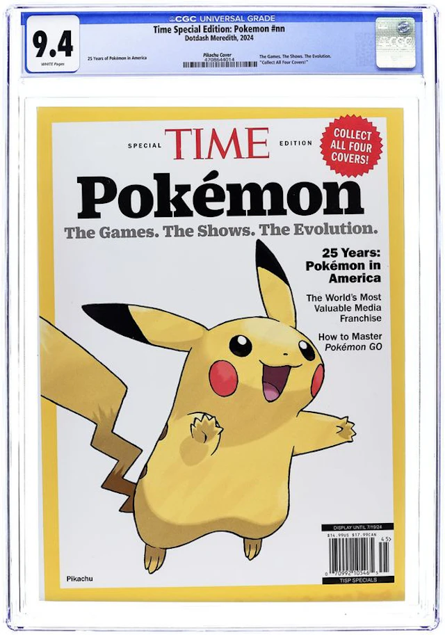 Time Special Edition Pokemon (2024 Dotdash Meredith) 1PIKACHU CGC 9.4