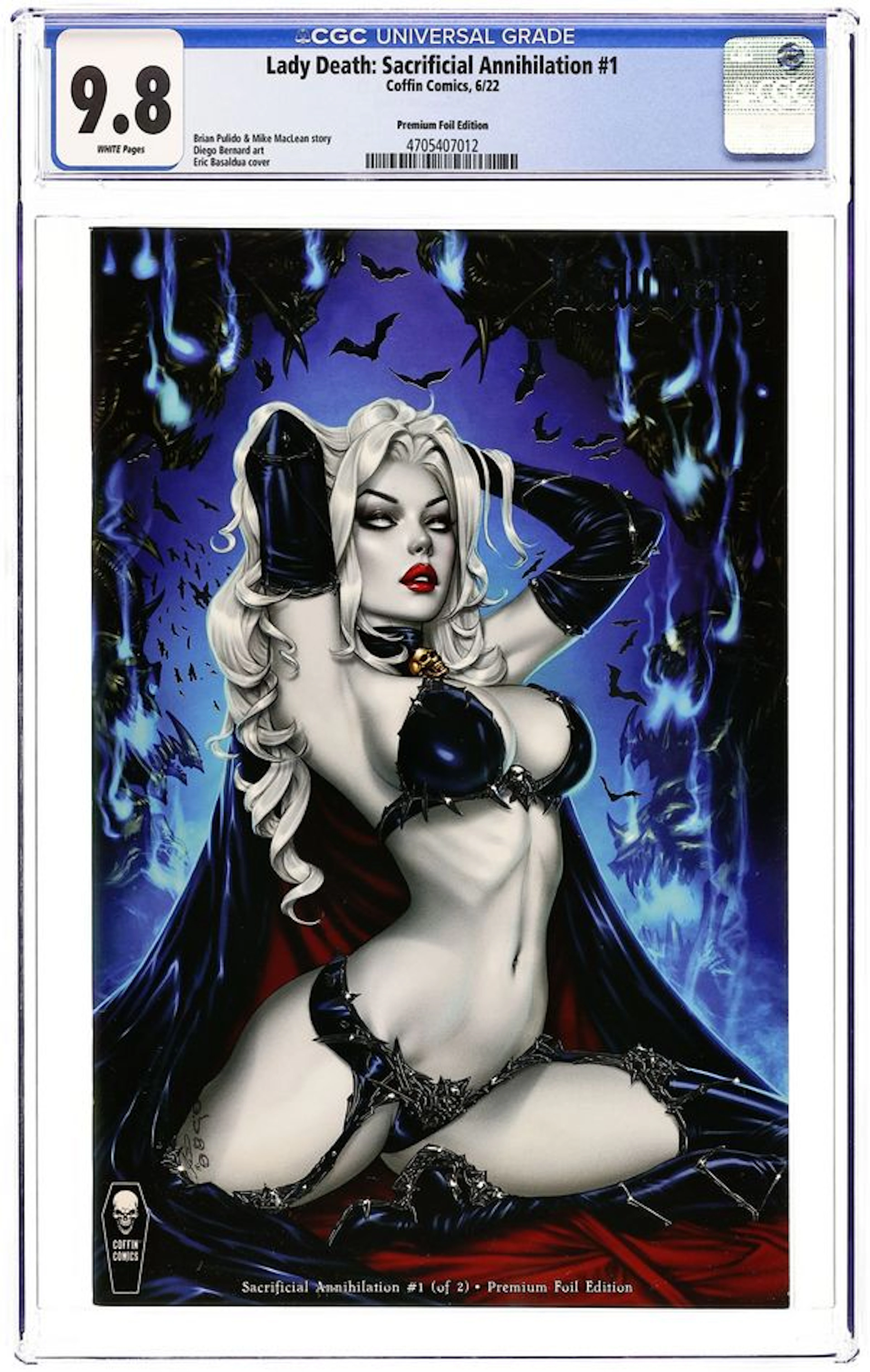 Lady Death Sacrificial Annihilation (2022 Coffin) 1C CGC 9.8