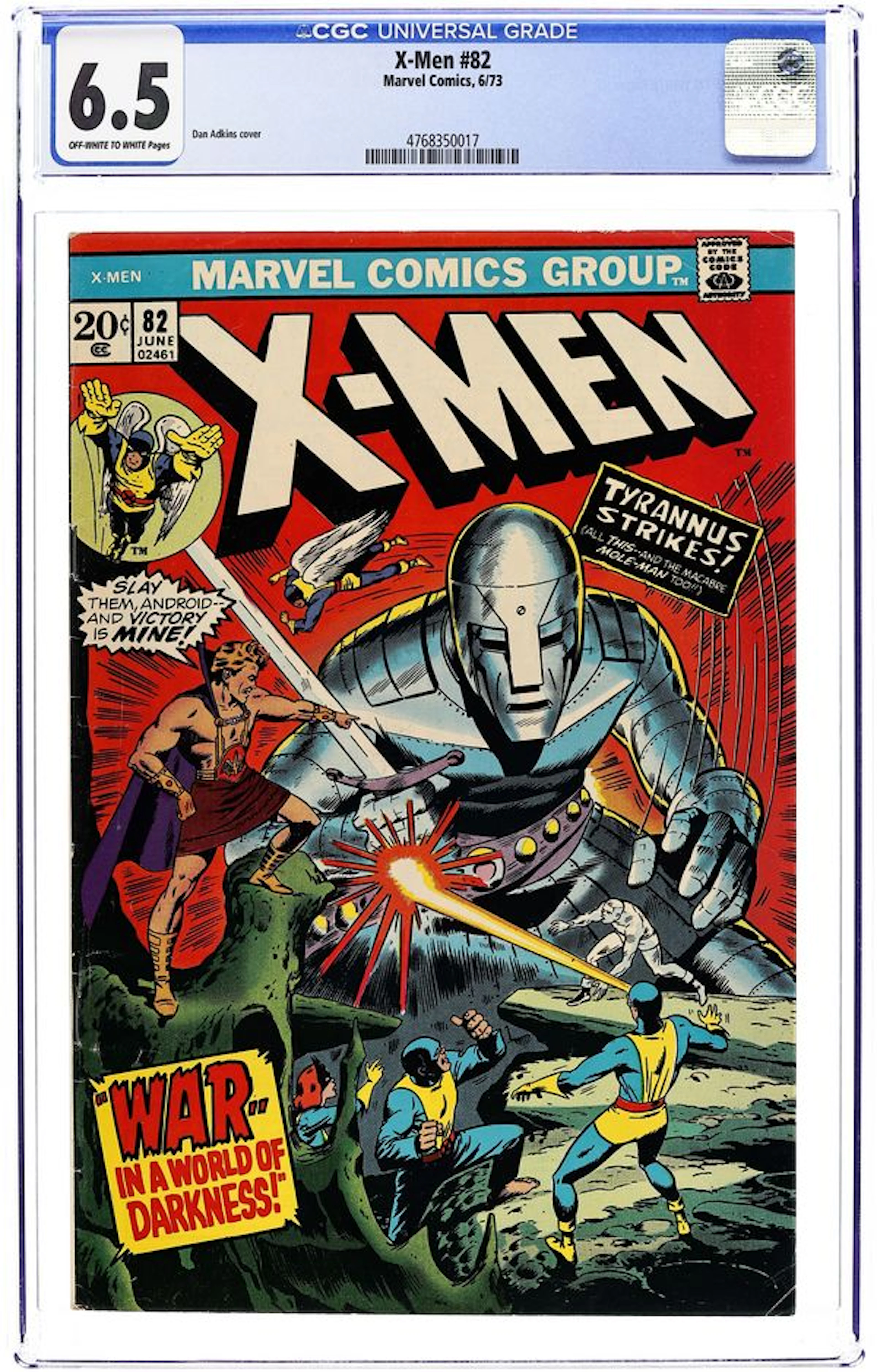 Uncanny X-Men (1963 1st Series) 82 CGC 6.5