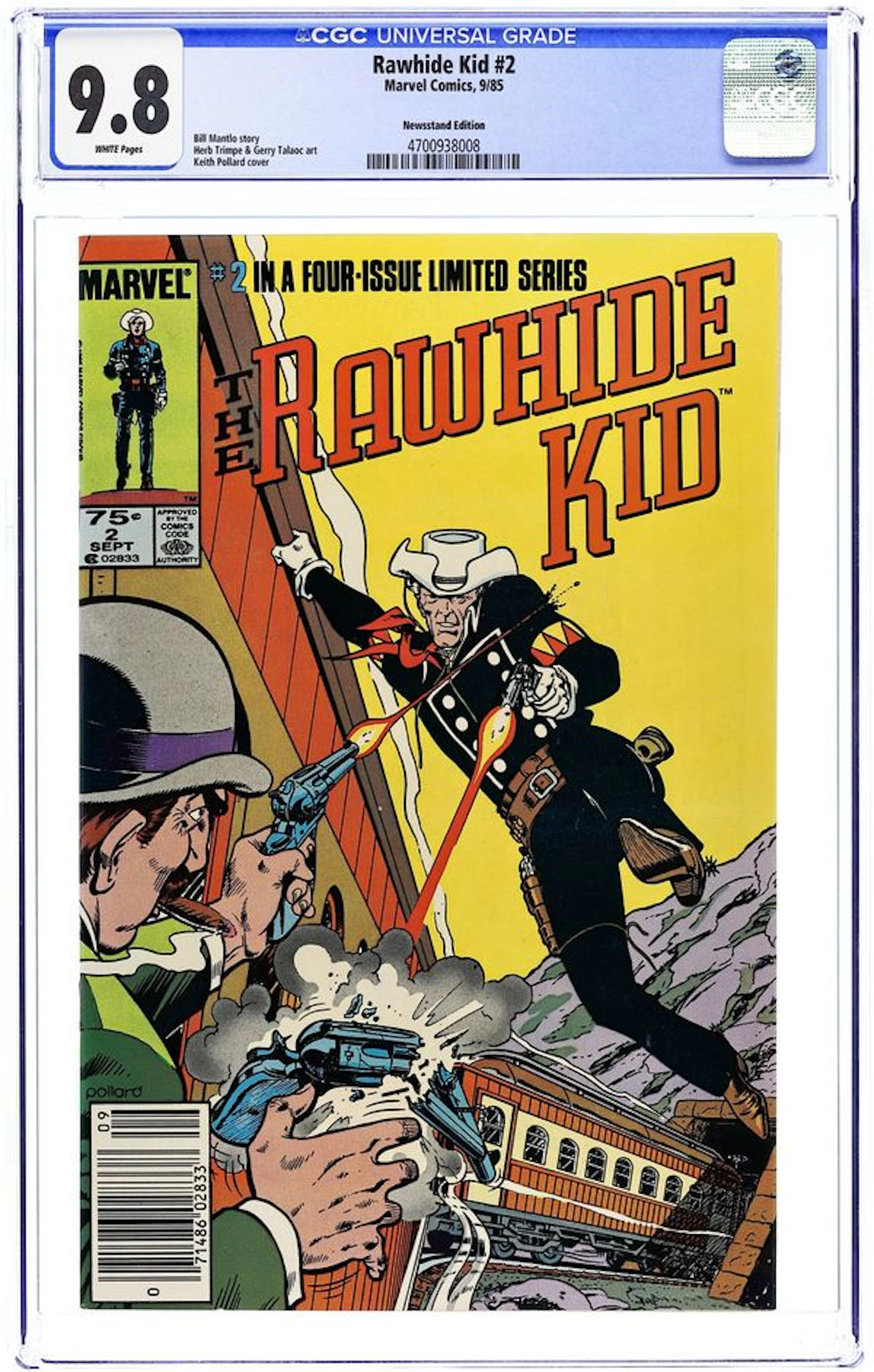 Rawhide Kid (1985 Marvel) 2N CGC 9.8