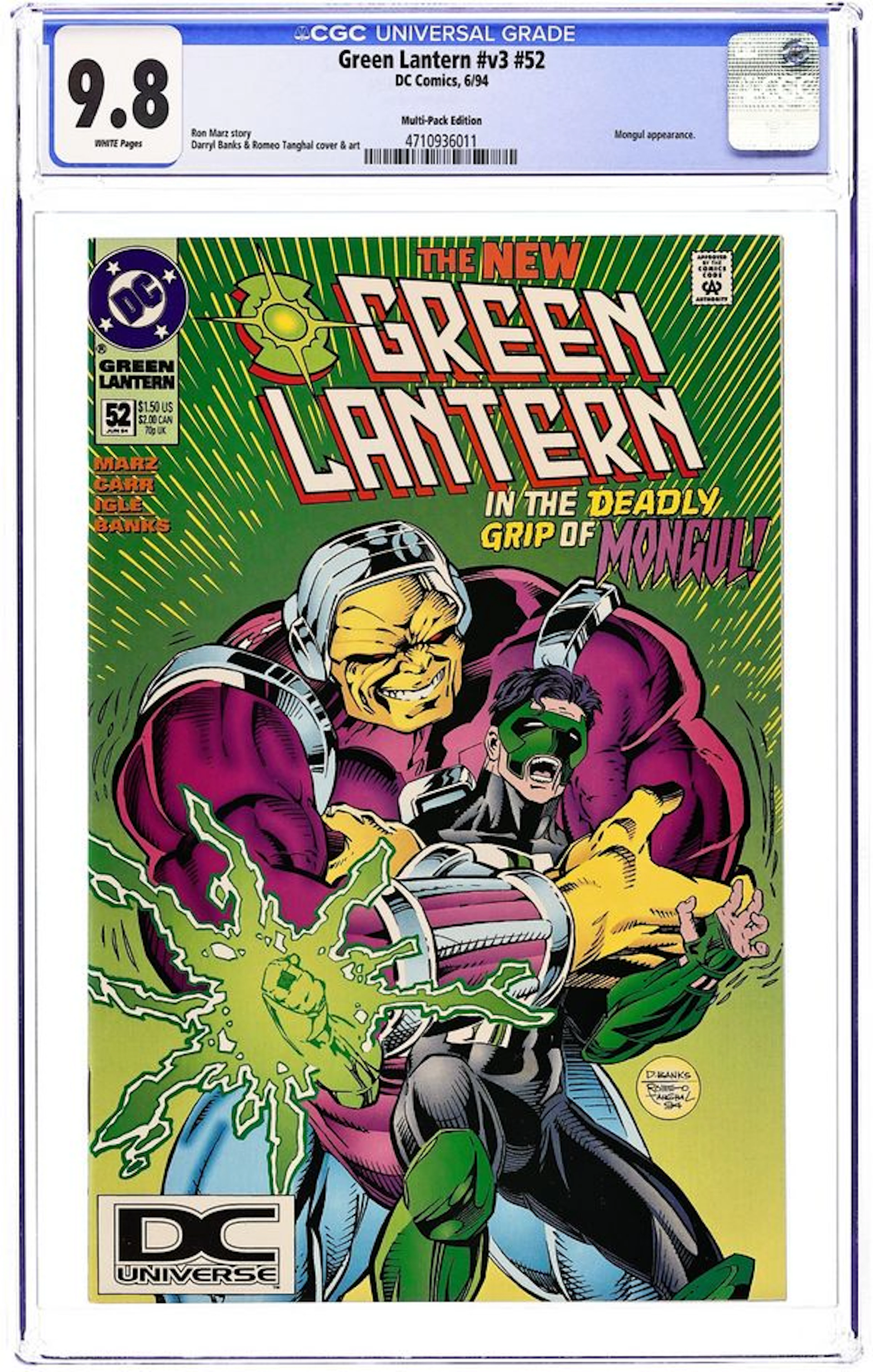 Green Lantern (1990 3rd Series DC) 52DCU CGC 9.8