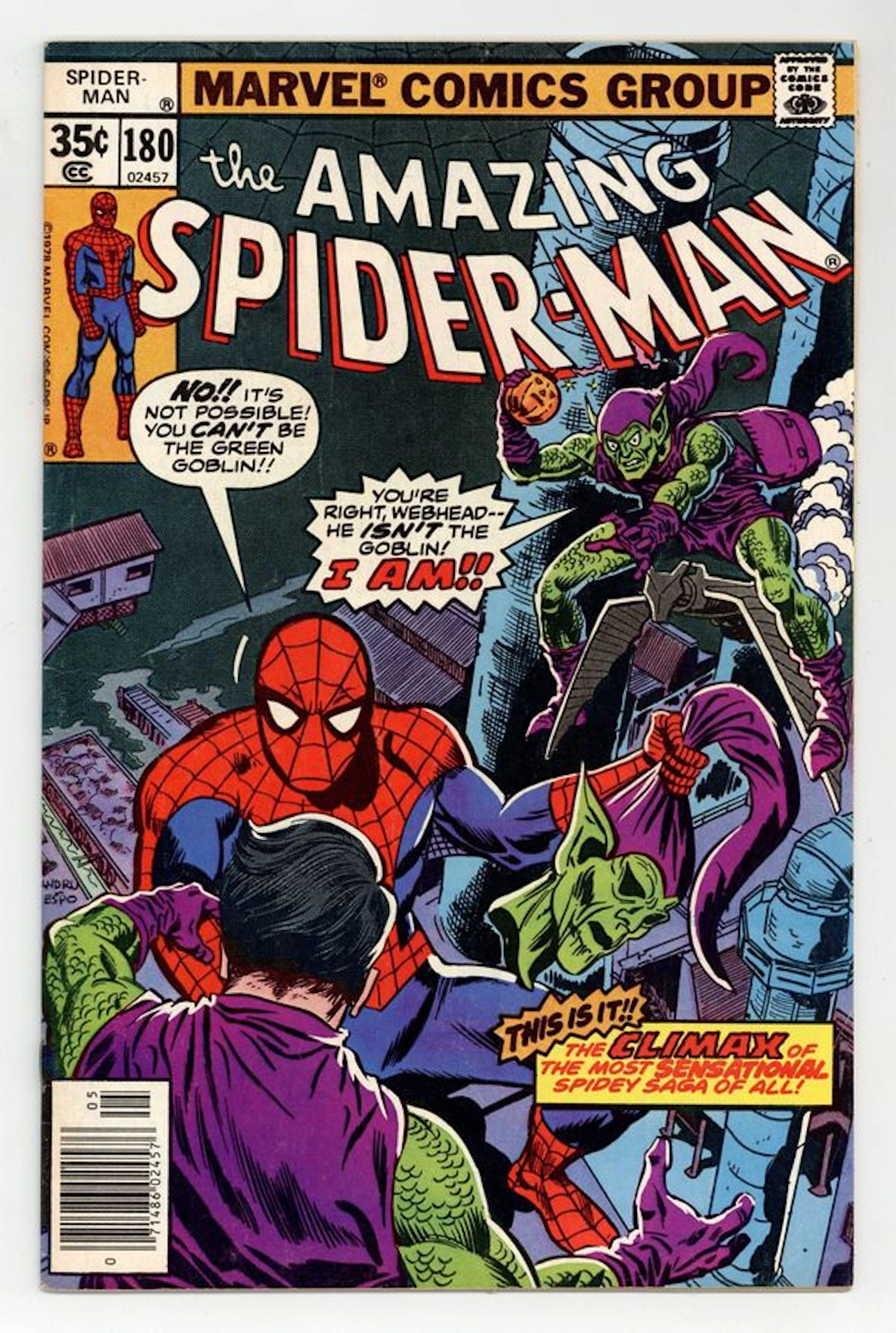 Amazing Spider-Man (1963 1st Series) 180 VG/FN 5.0