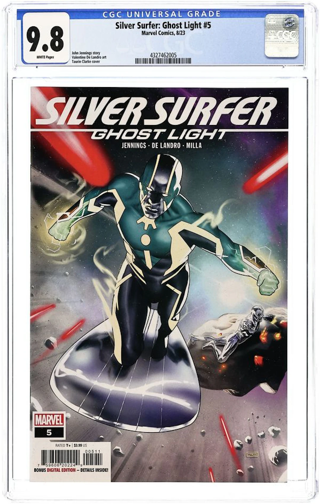 Silver Surfer Ghost Light (2023 Marvel) 5 CGC 9.8