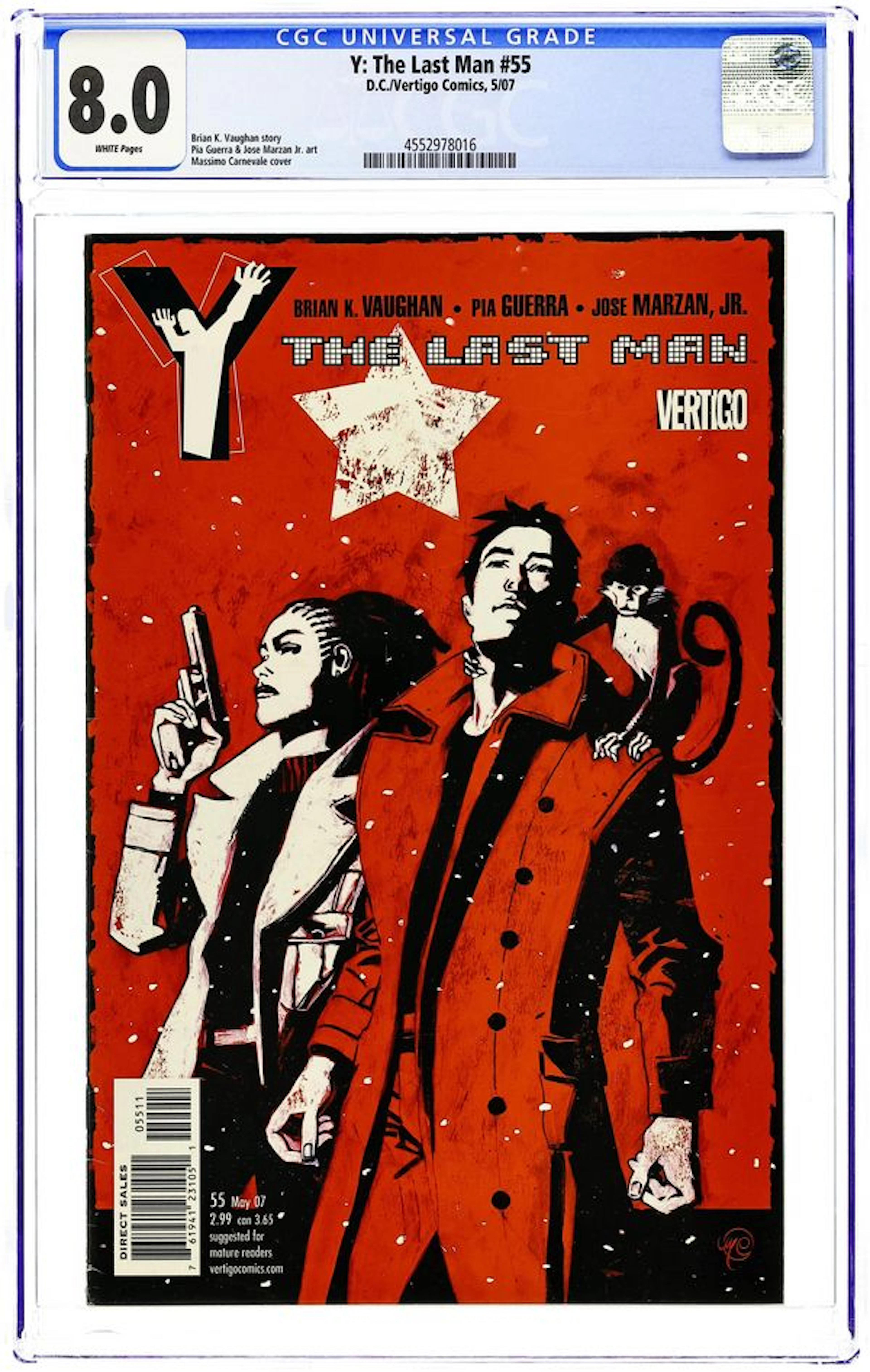 Y the Last Man (2002) 55 CGC 8.0