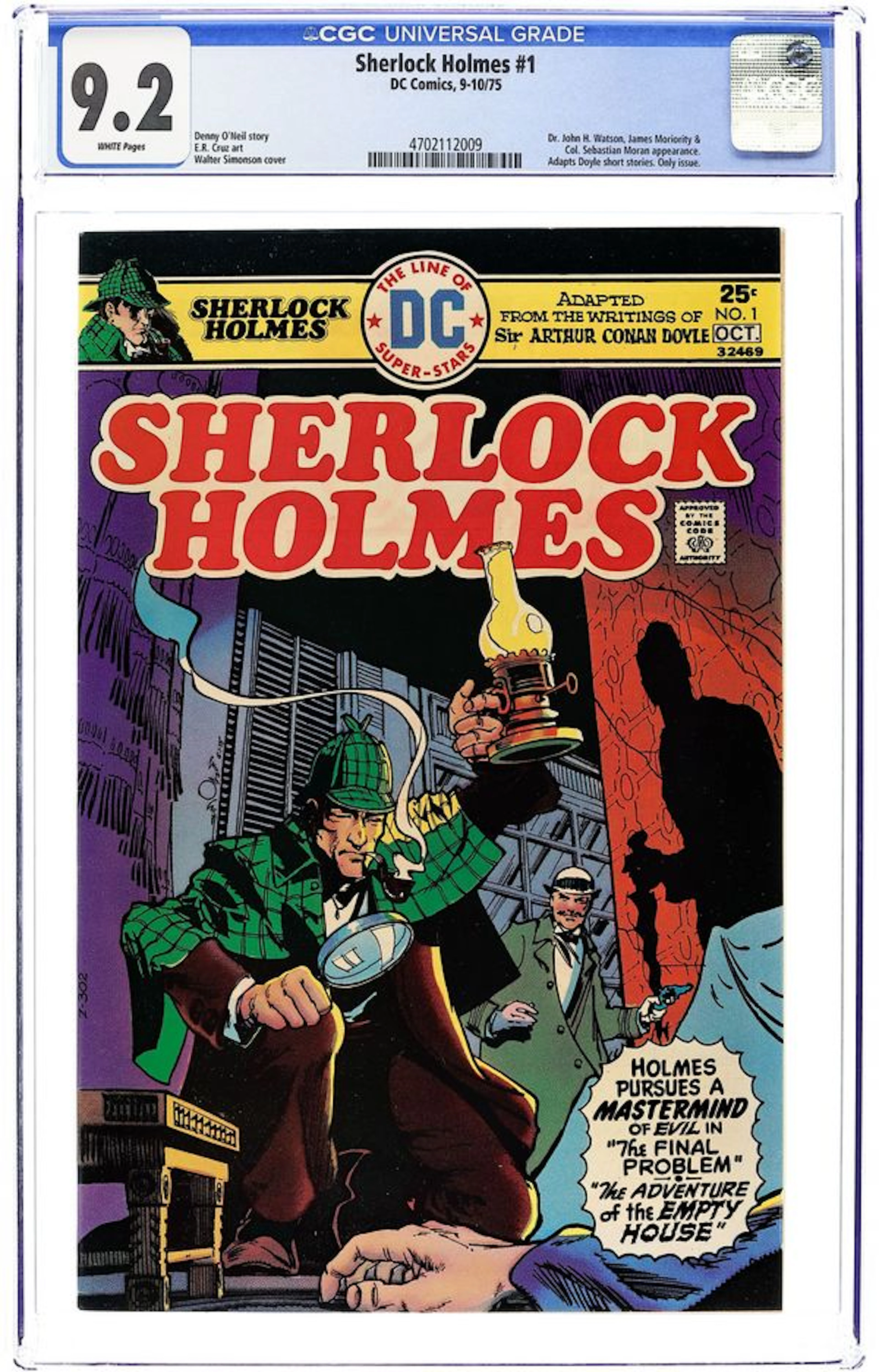 Sherlock Holmes (1975 DC) 1 CGC 9.2