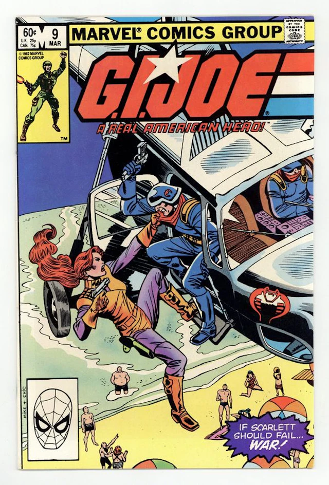 GI Joe A Real American Hero (1982 Marvel) 9 VF 8.0
