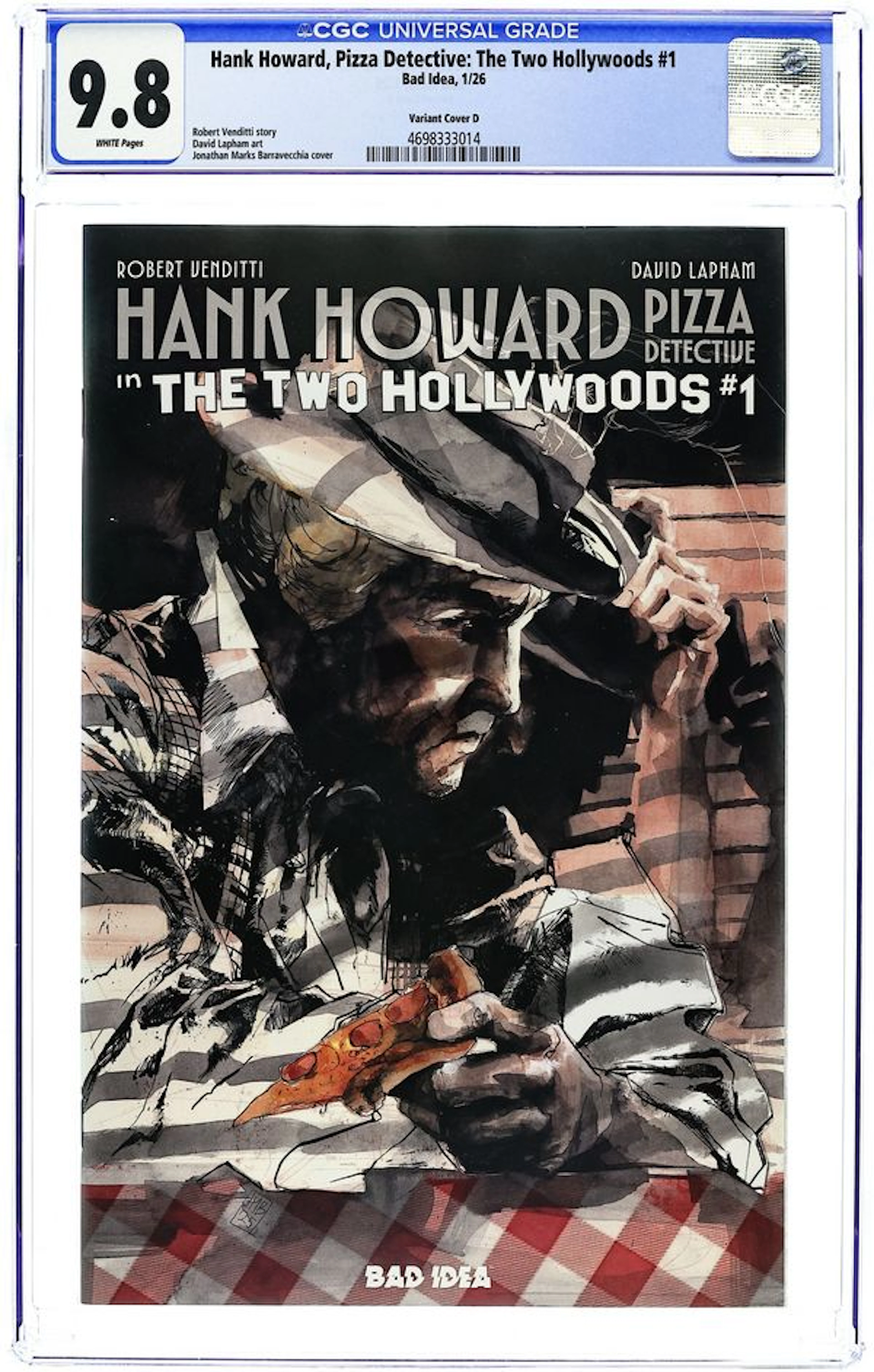 Hank Howard Pizza Detective the Two Hollywoods (2026 Bad Idea) 1D CGC 9.8