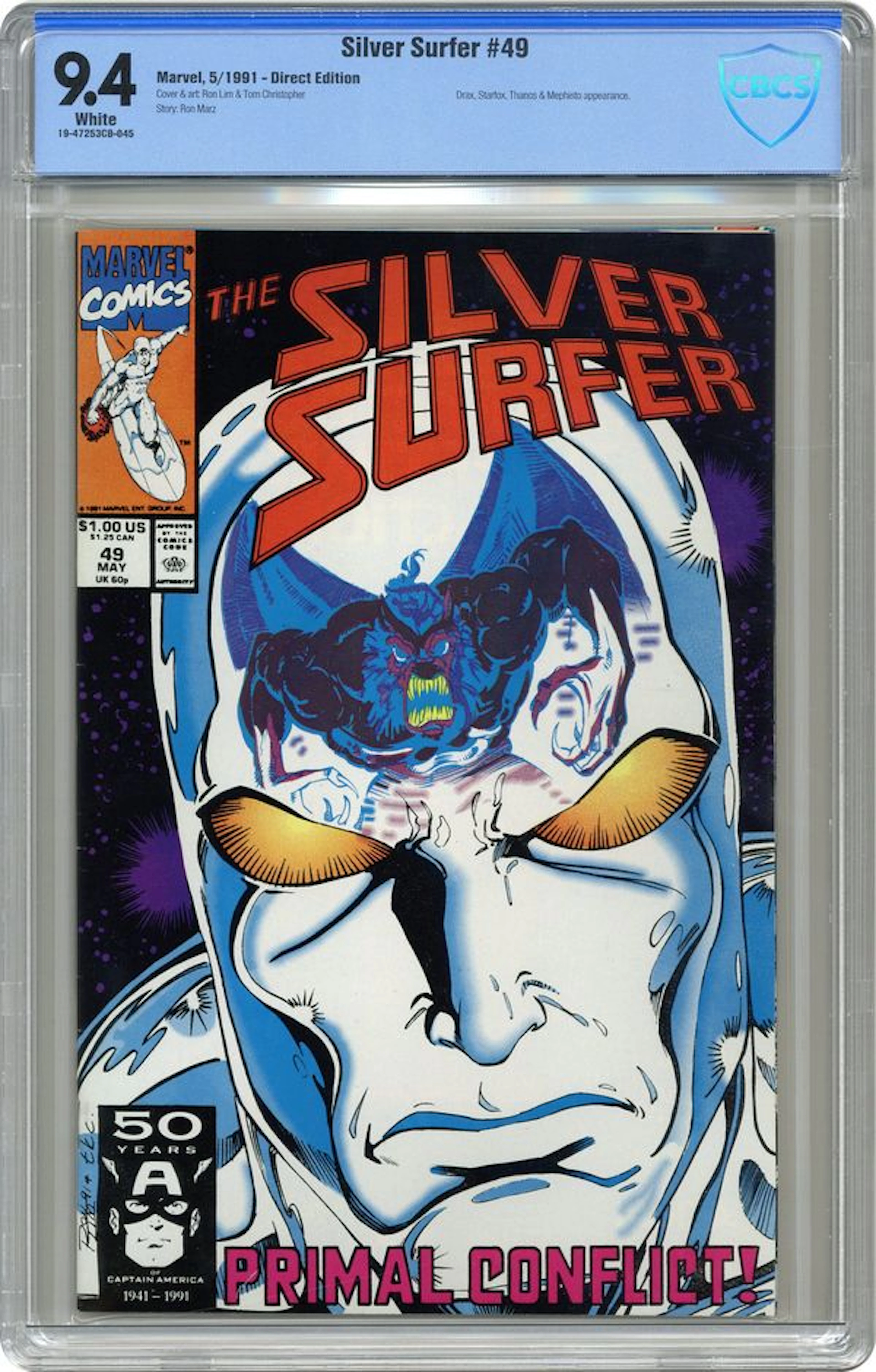 Silver Surfer (1987 2nd Series) 49 CBCS 9.4