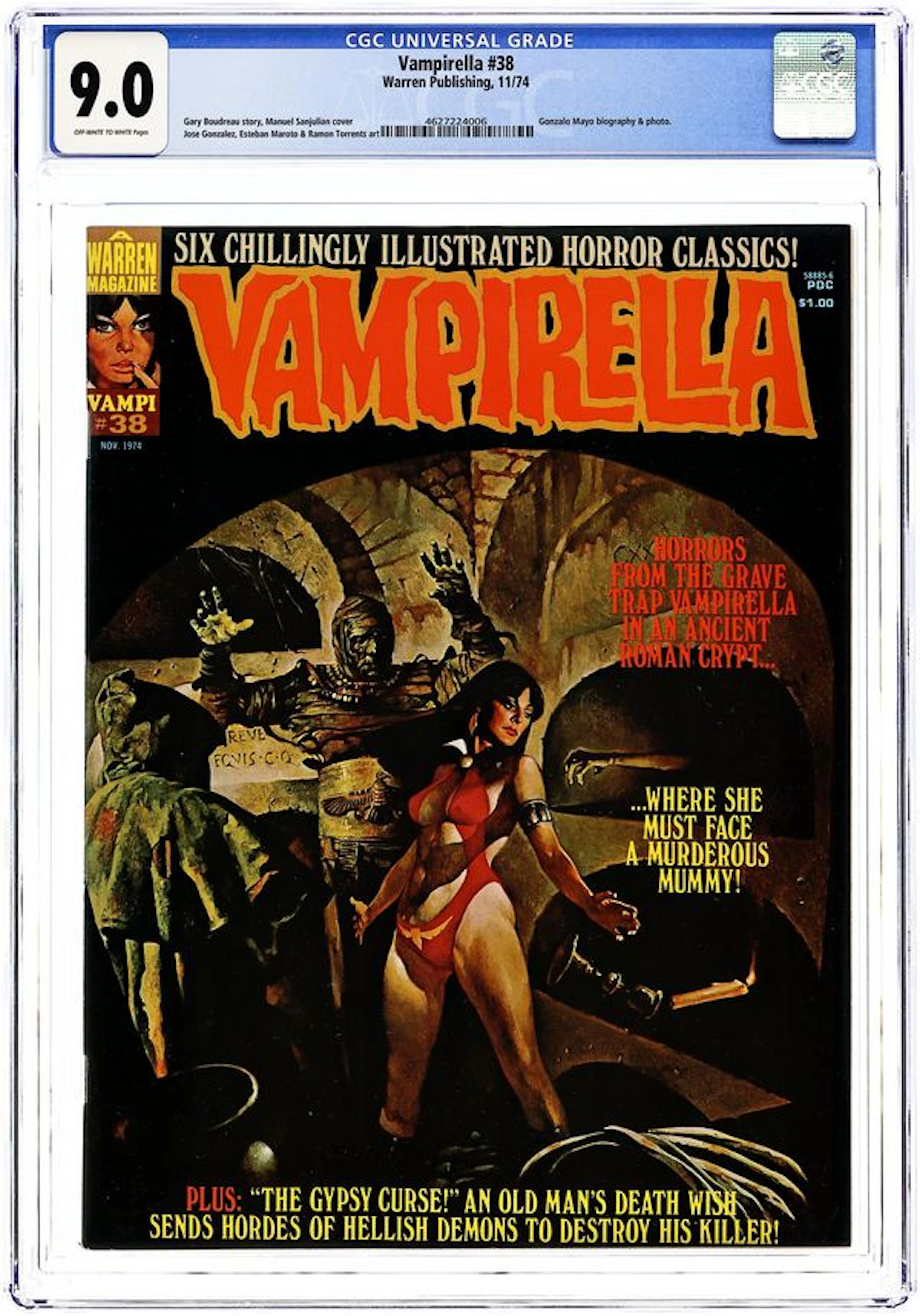 Vampirella (1969 Warren) 38 CGC 9.0