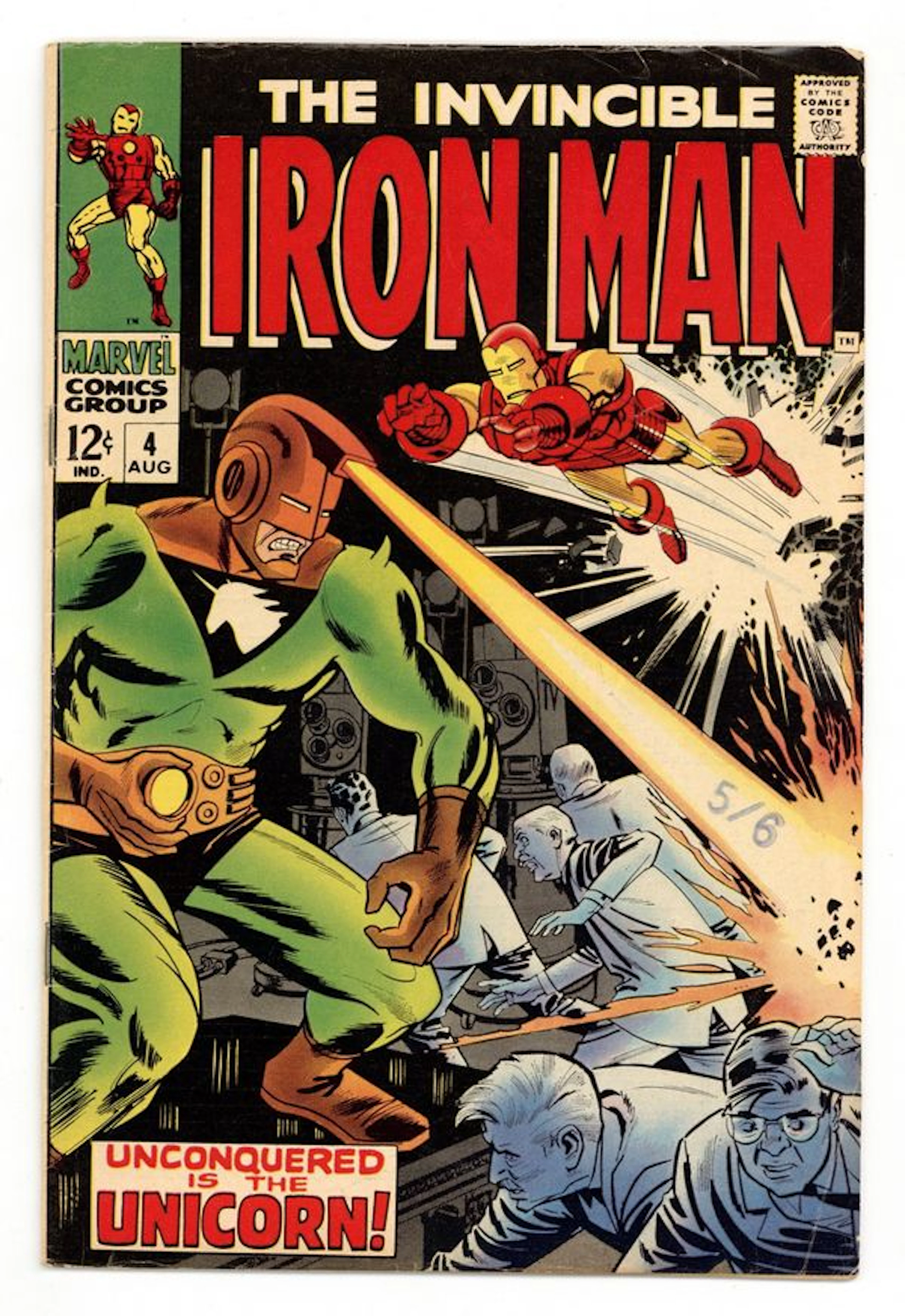 Iron Man (1968 1st Series) 4 VG 4.0