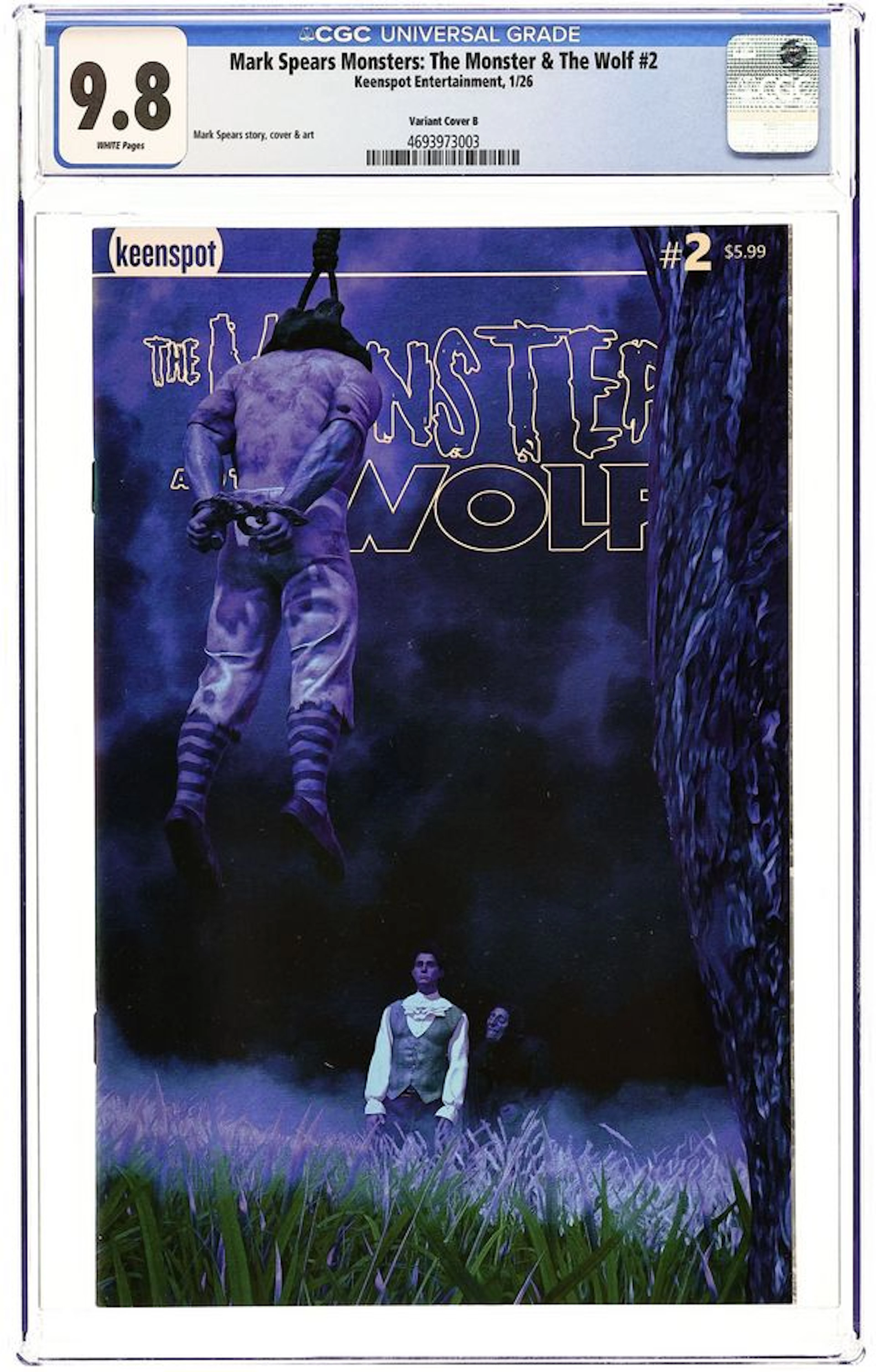 Mark Spears Monsters the Monster and the Wolf (2025 Keenspot) 2B CGC 9.8