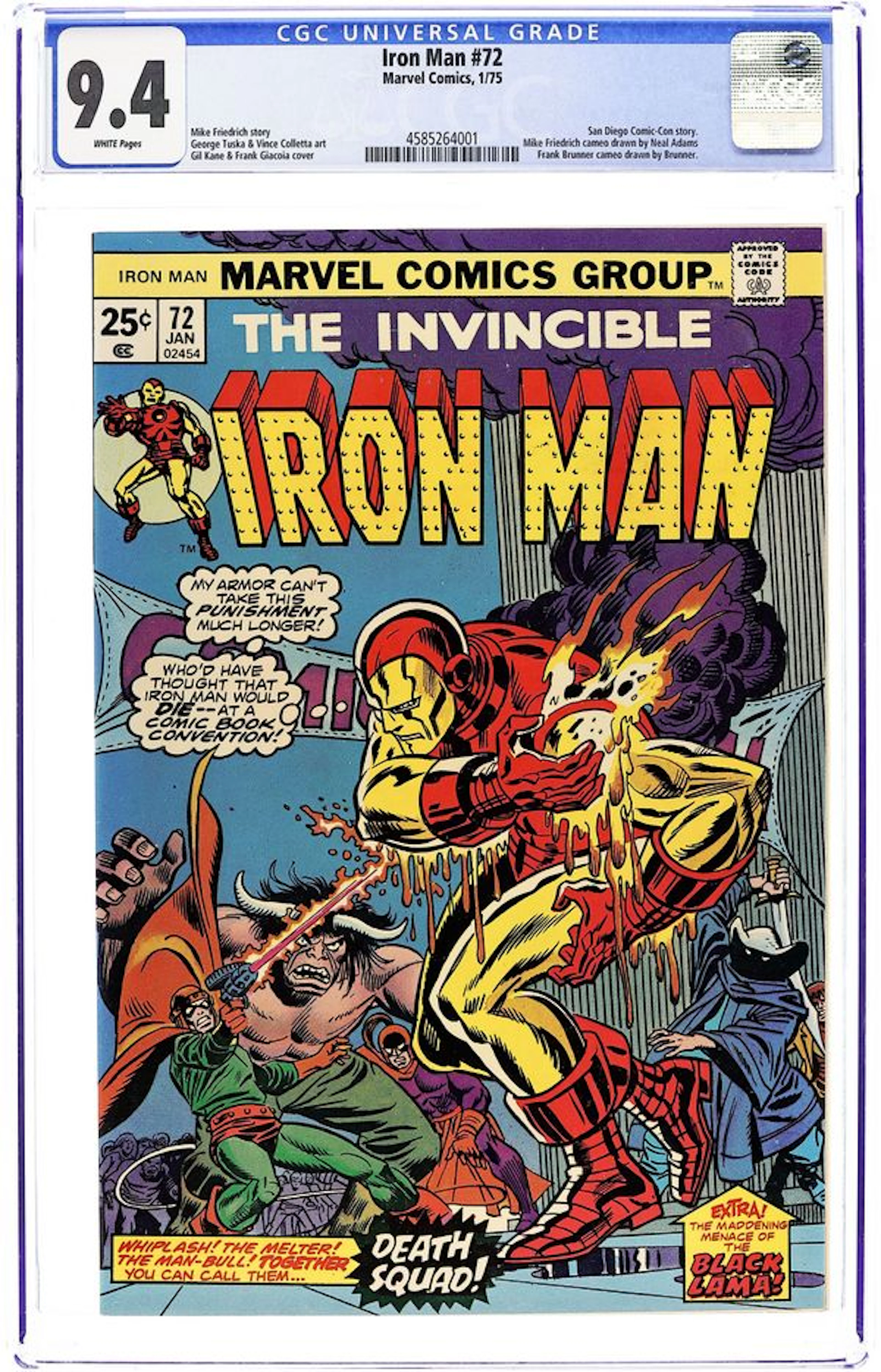 Iron Man (1968 1st Series) 72 CGC 9.4