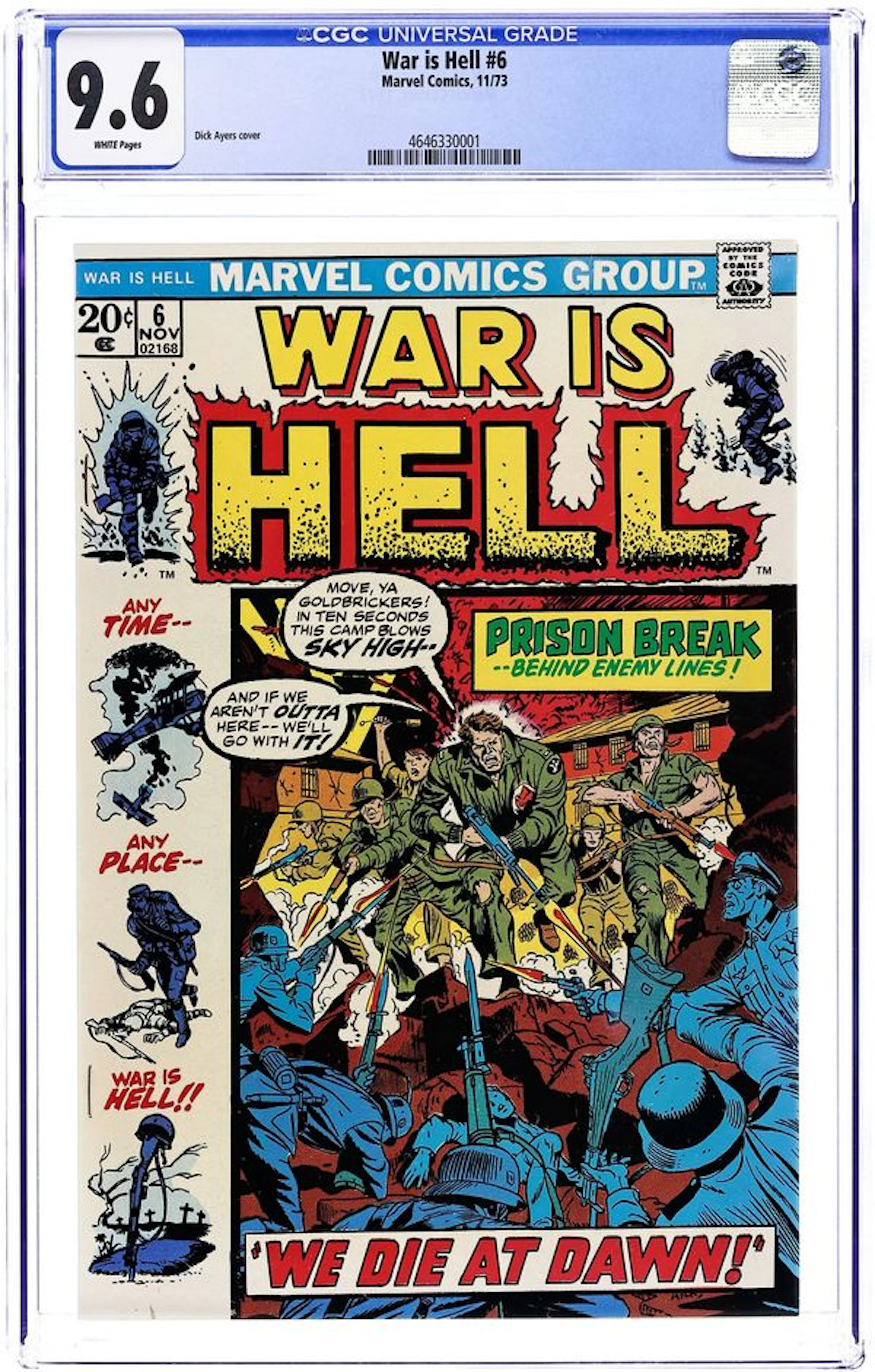 War Is Hell (1973 Marvel) 6 CGC 9.6