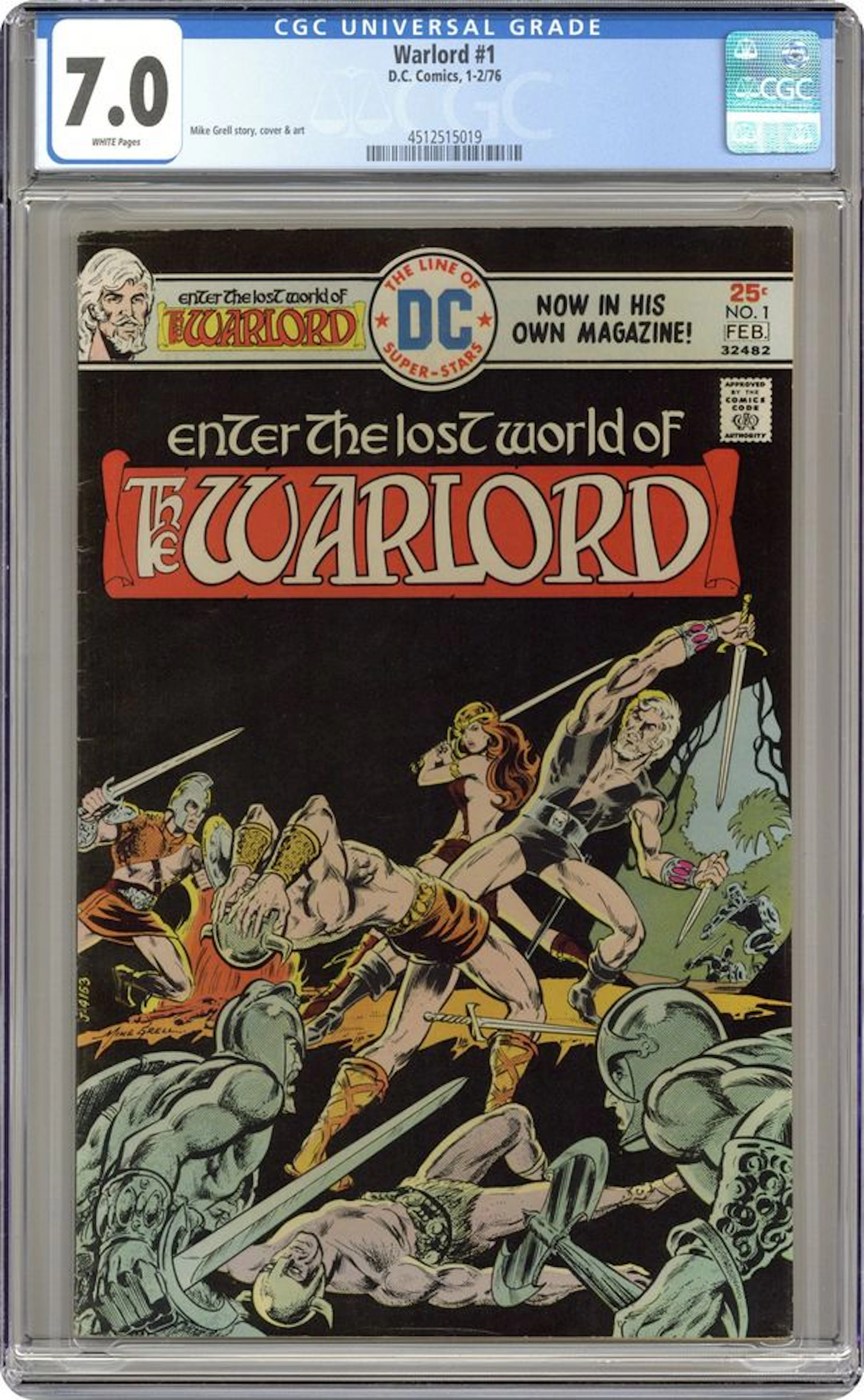 Warlord (1976 1st Series DC) 1 CGC 7.0