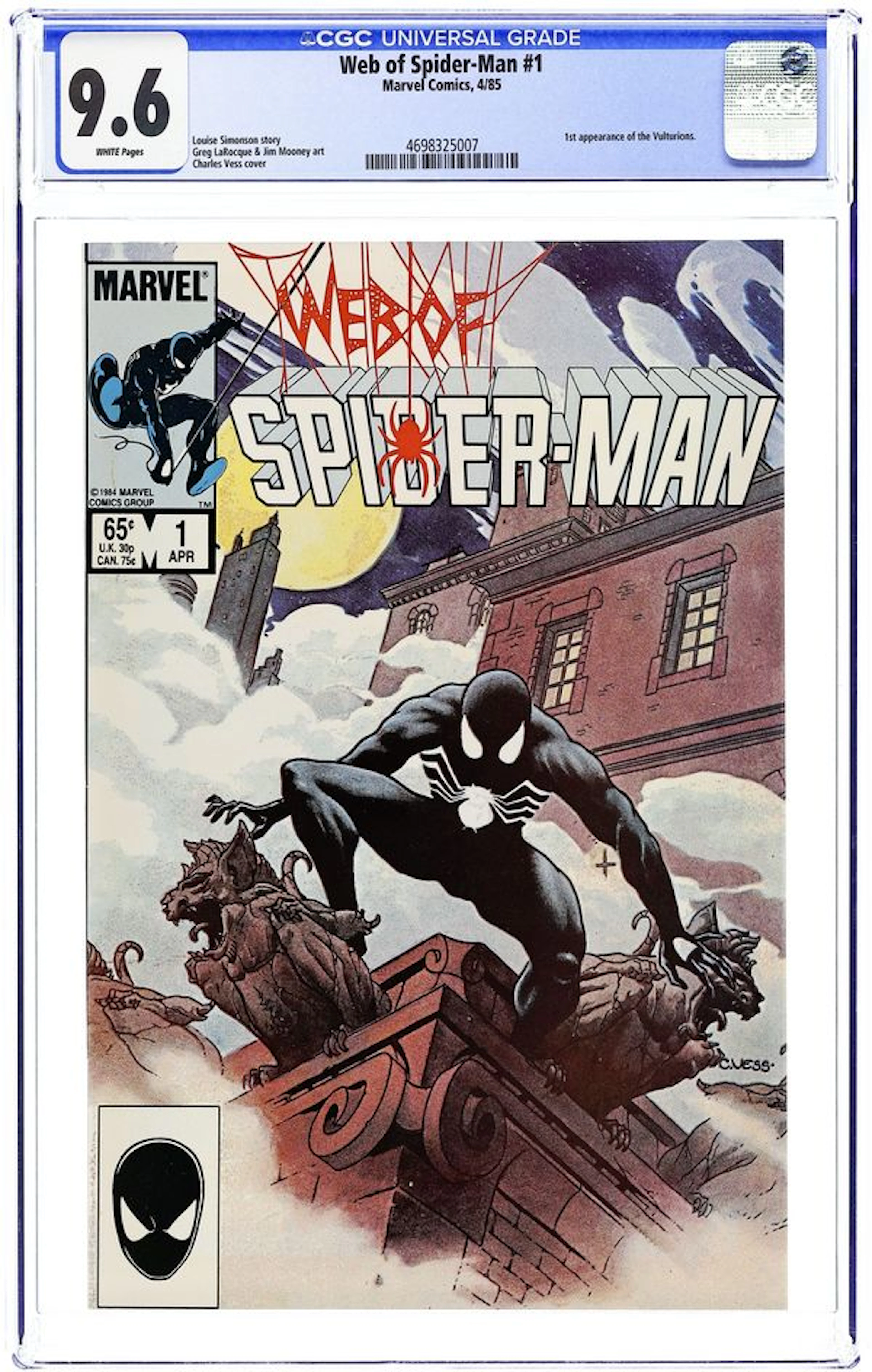 Web of Spider-Man (1985 1st Series) 1D CGC 9.6