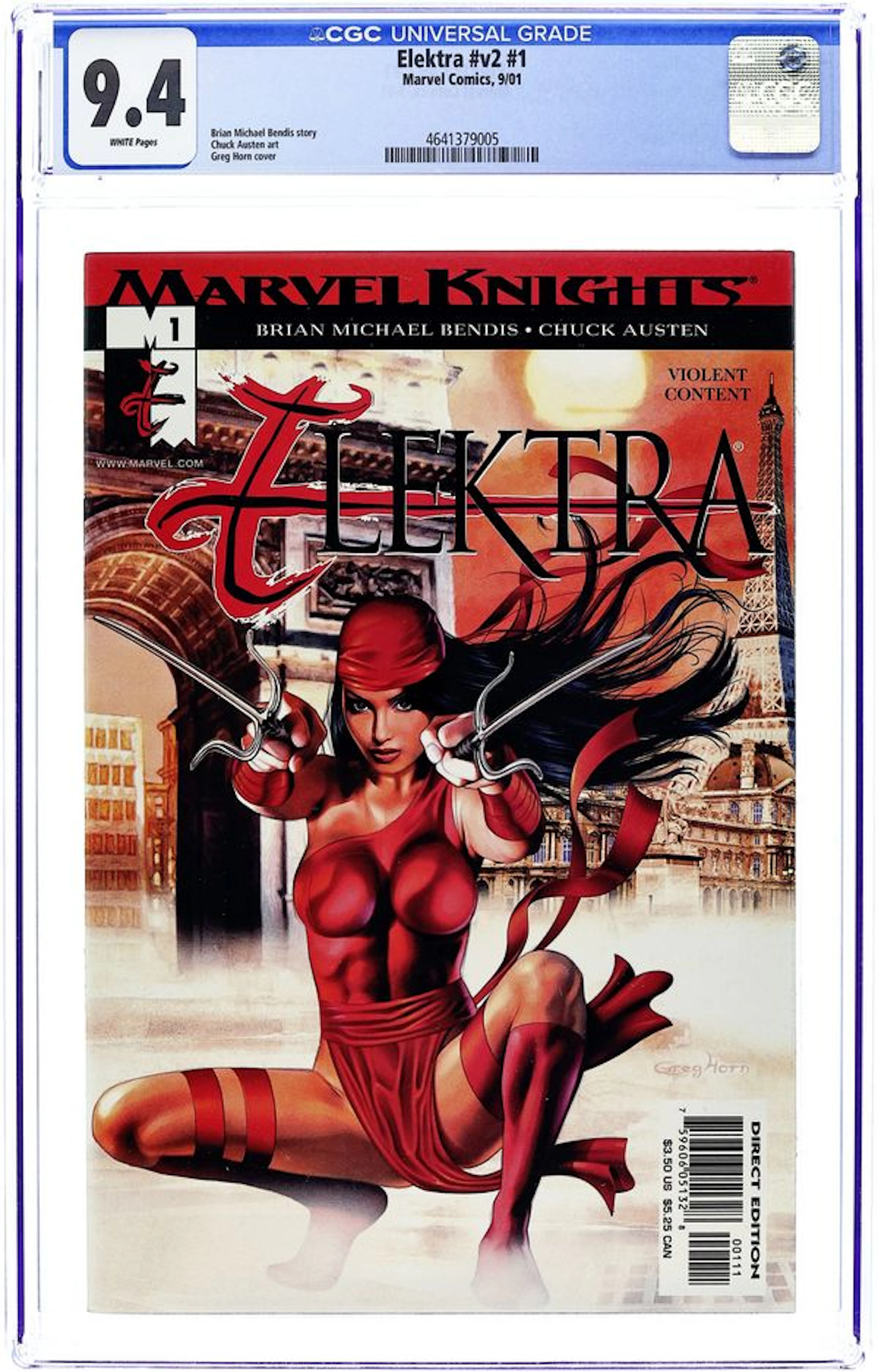 Elektra (2001 2nd Series) 1 CGC 9.4