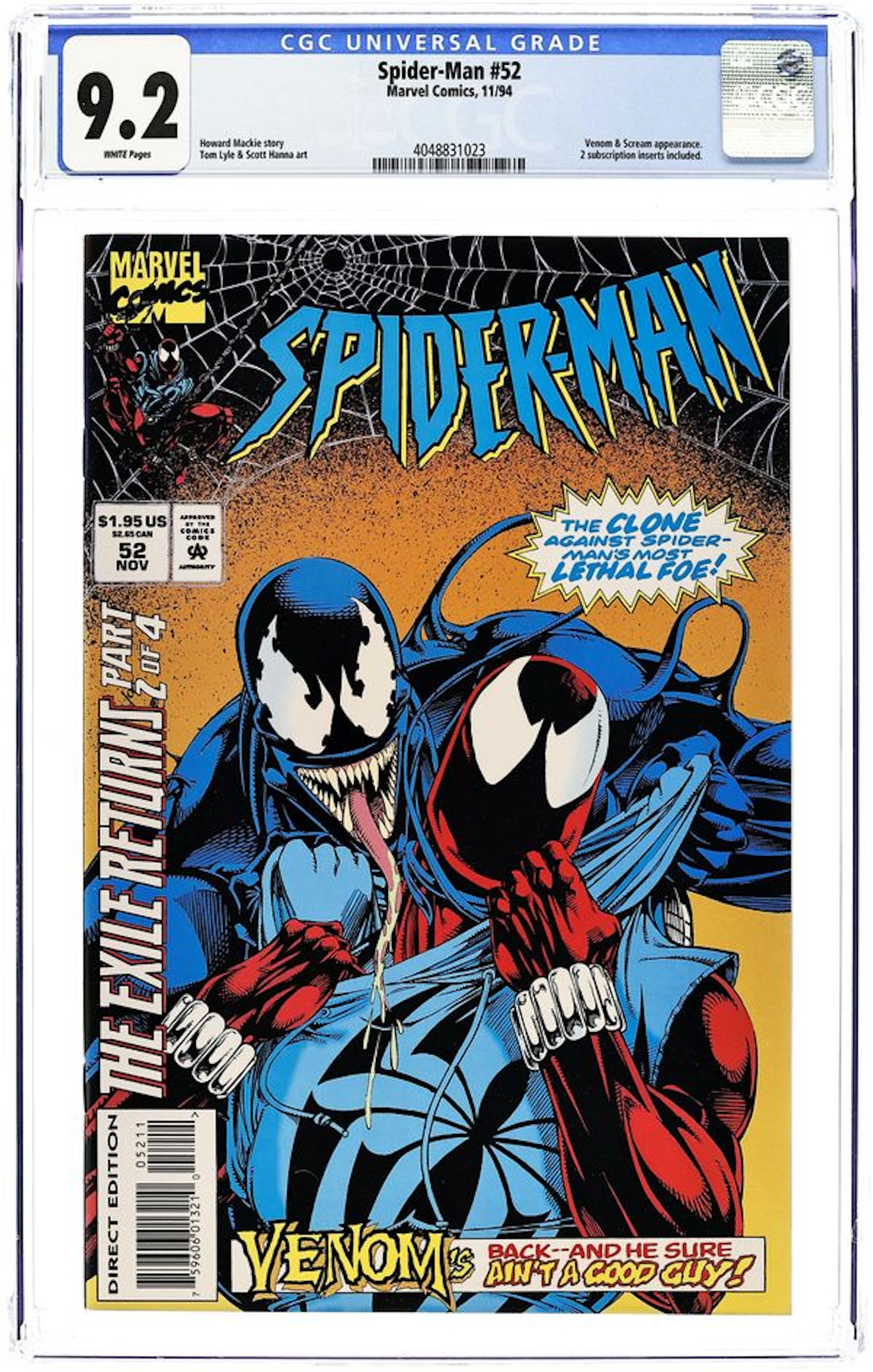 Spider-Man (1990 Marvel) 52 CGC 9.2