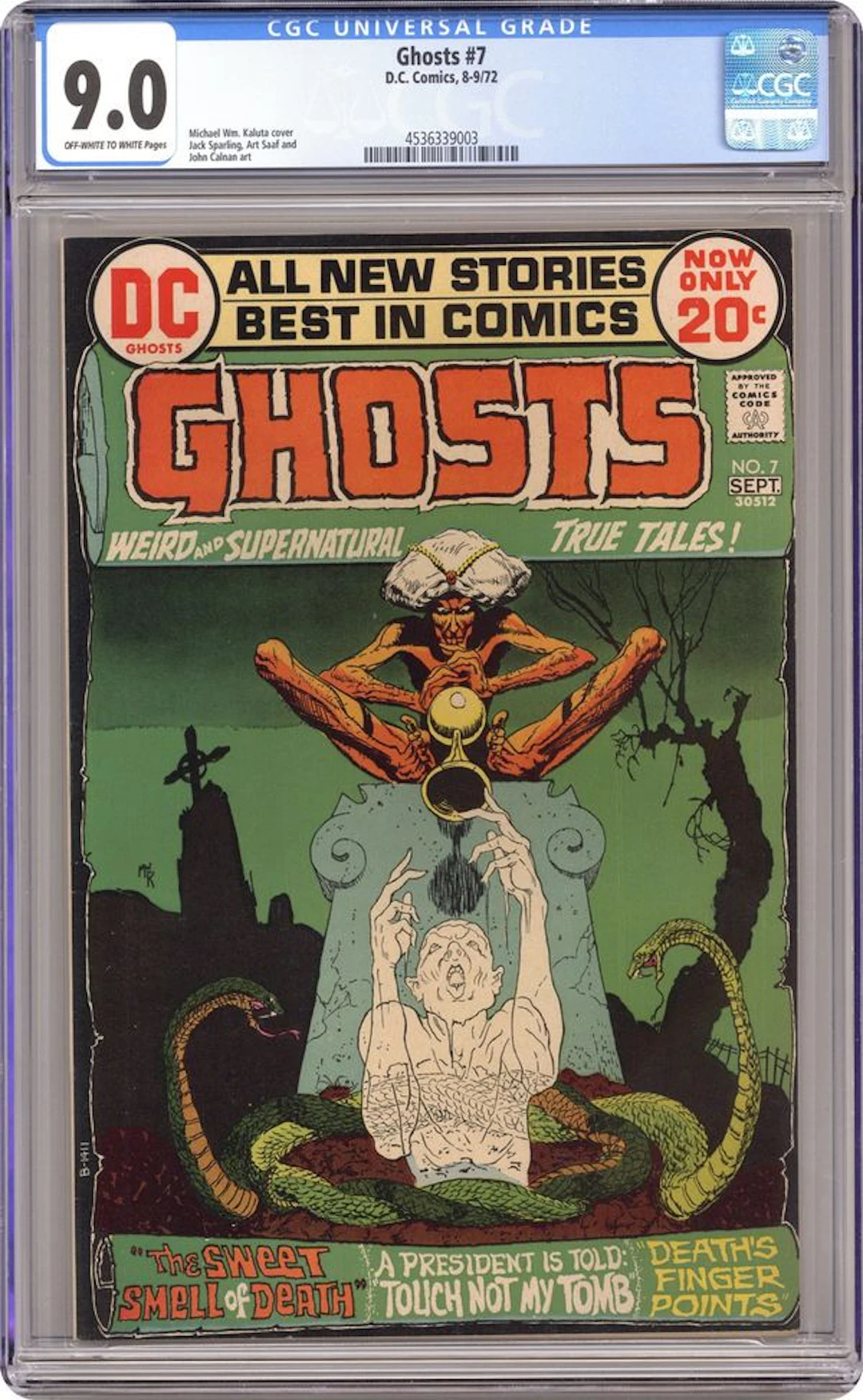 Ghosts (1971-1982 DC) 7 CGC 9.0