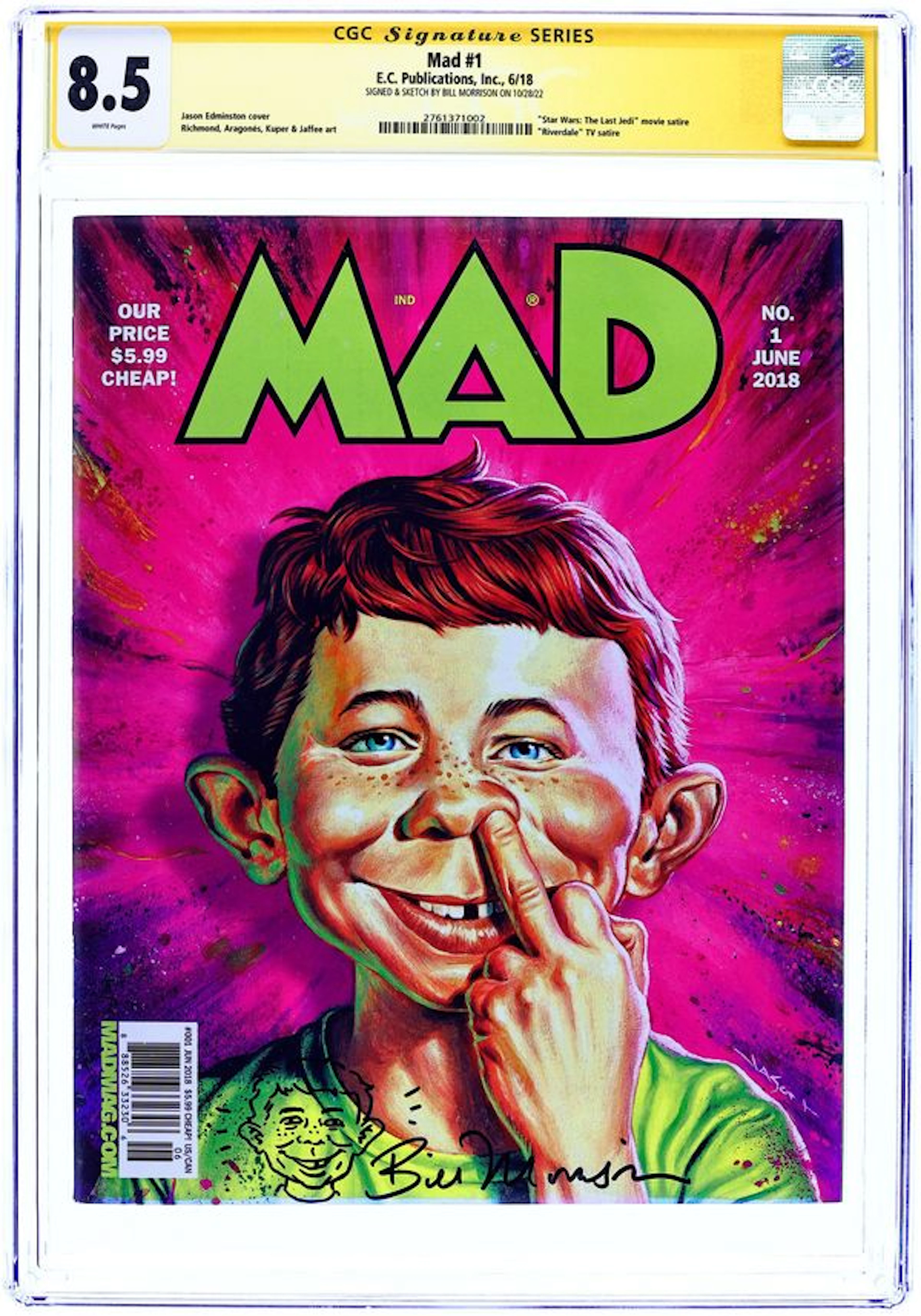 Mad (2018 E.C. Publications) 1A CGC 8.5 SS Morrison