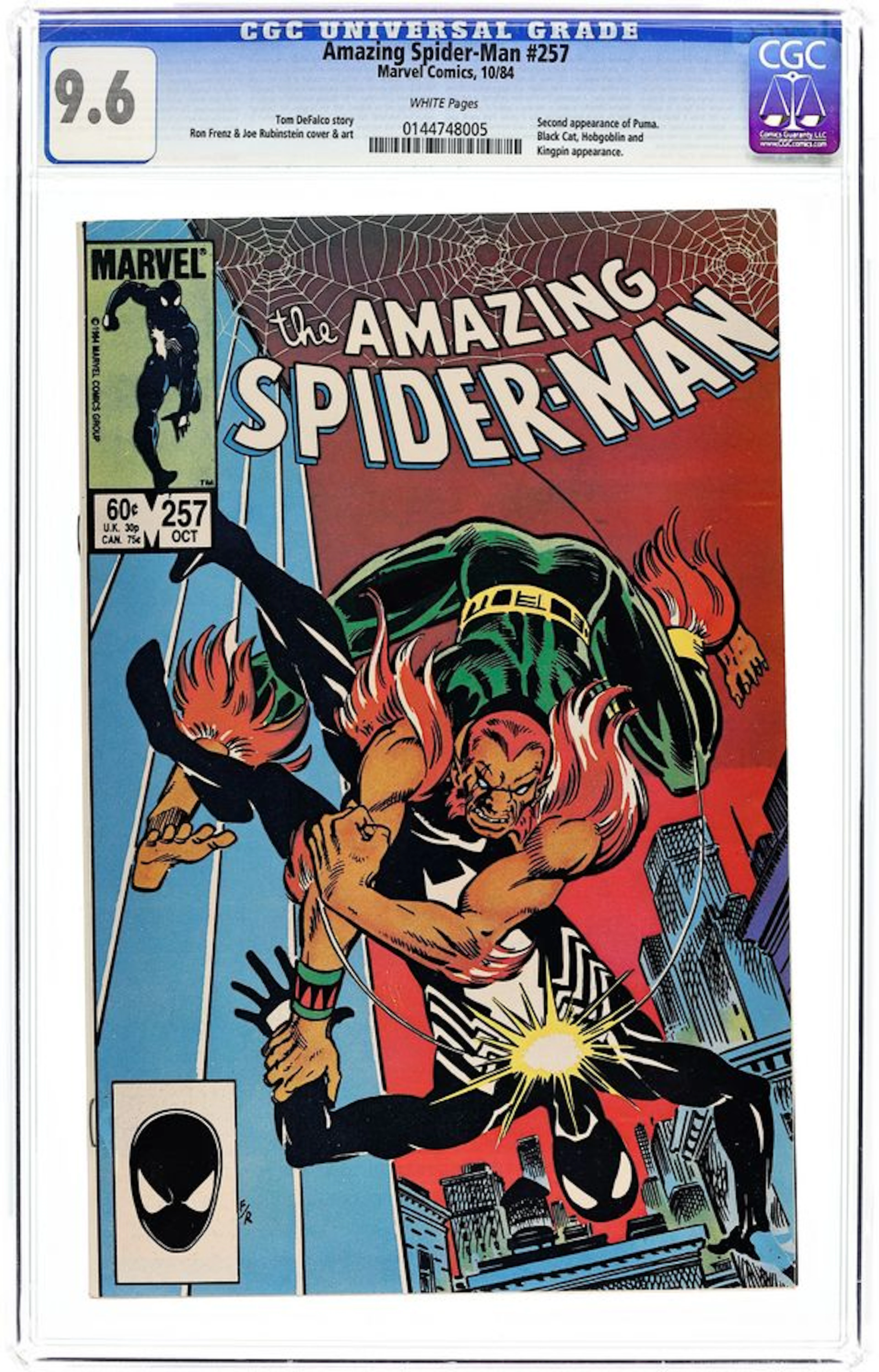 Amazing Spider-Man (1963 1st Series) 257 CGC 9.6
