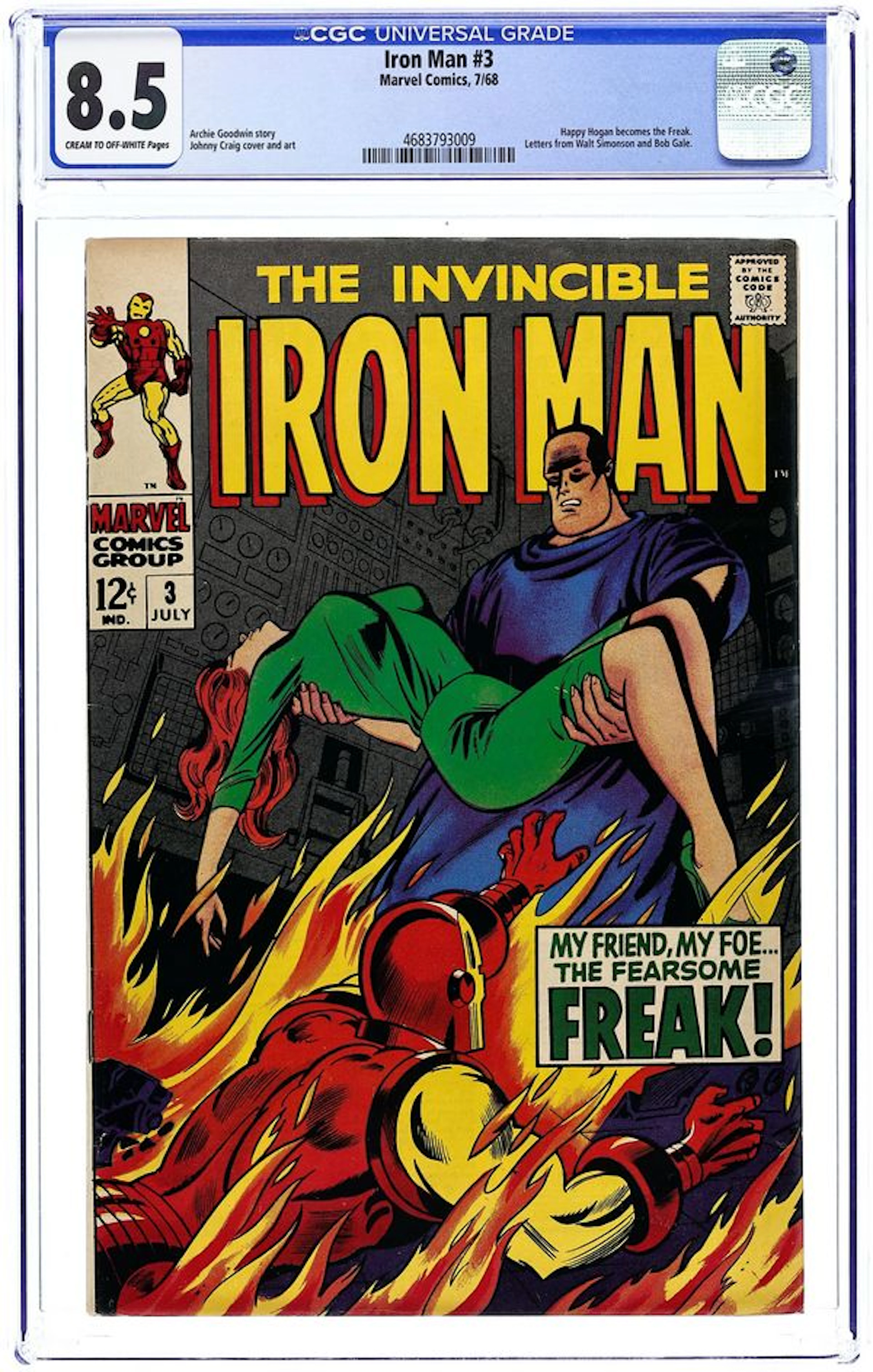 Iron Man (1968 1st Series) 3 CGC 8.5