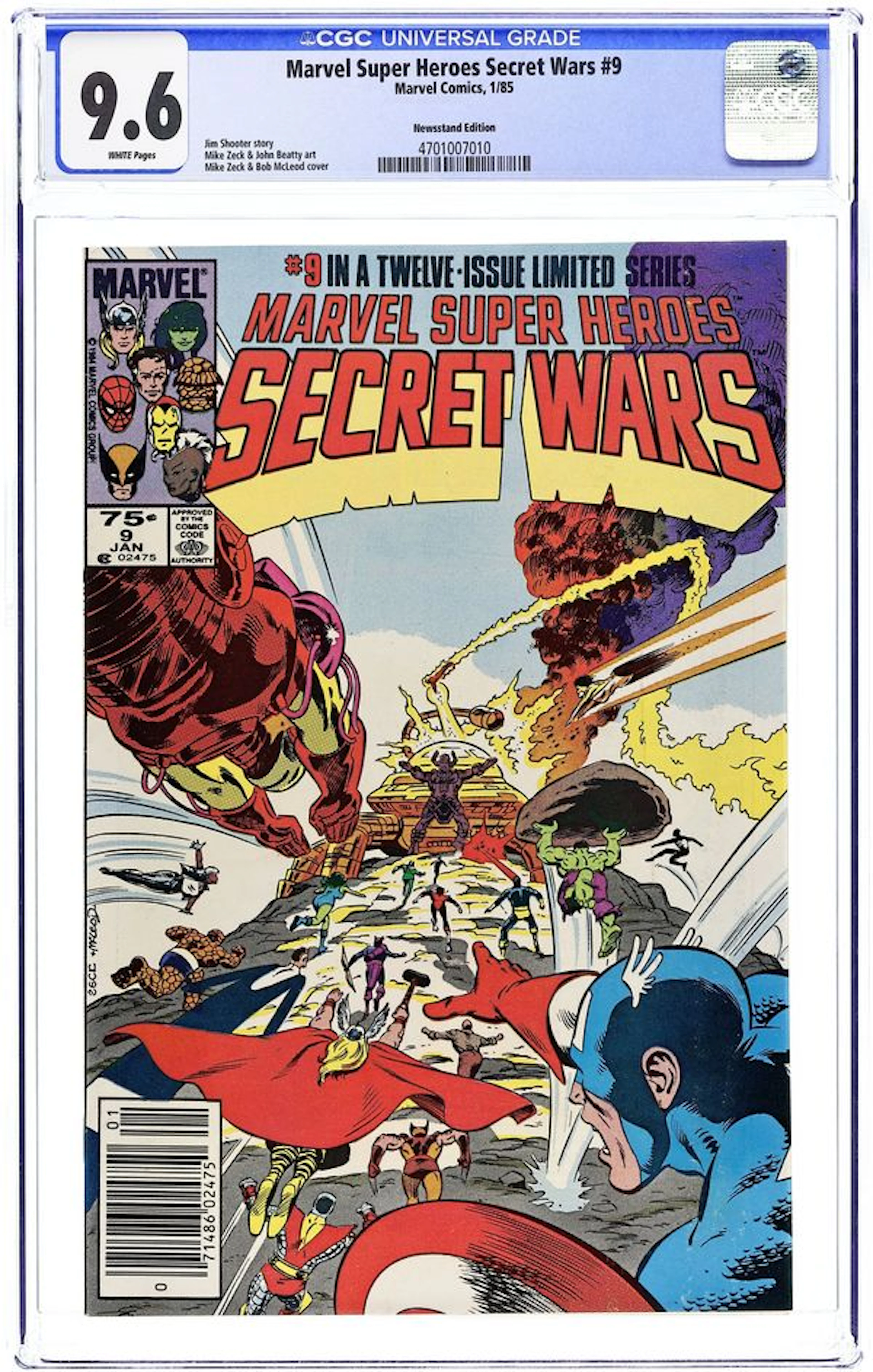 Marvel Super Heroes Secret Wars (1984) 9N CGC 9.6