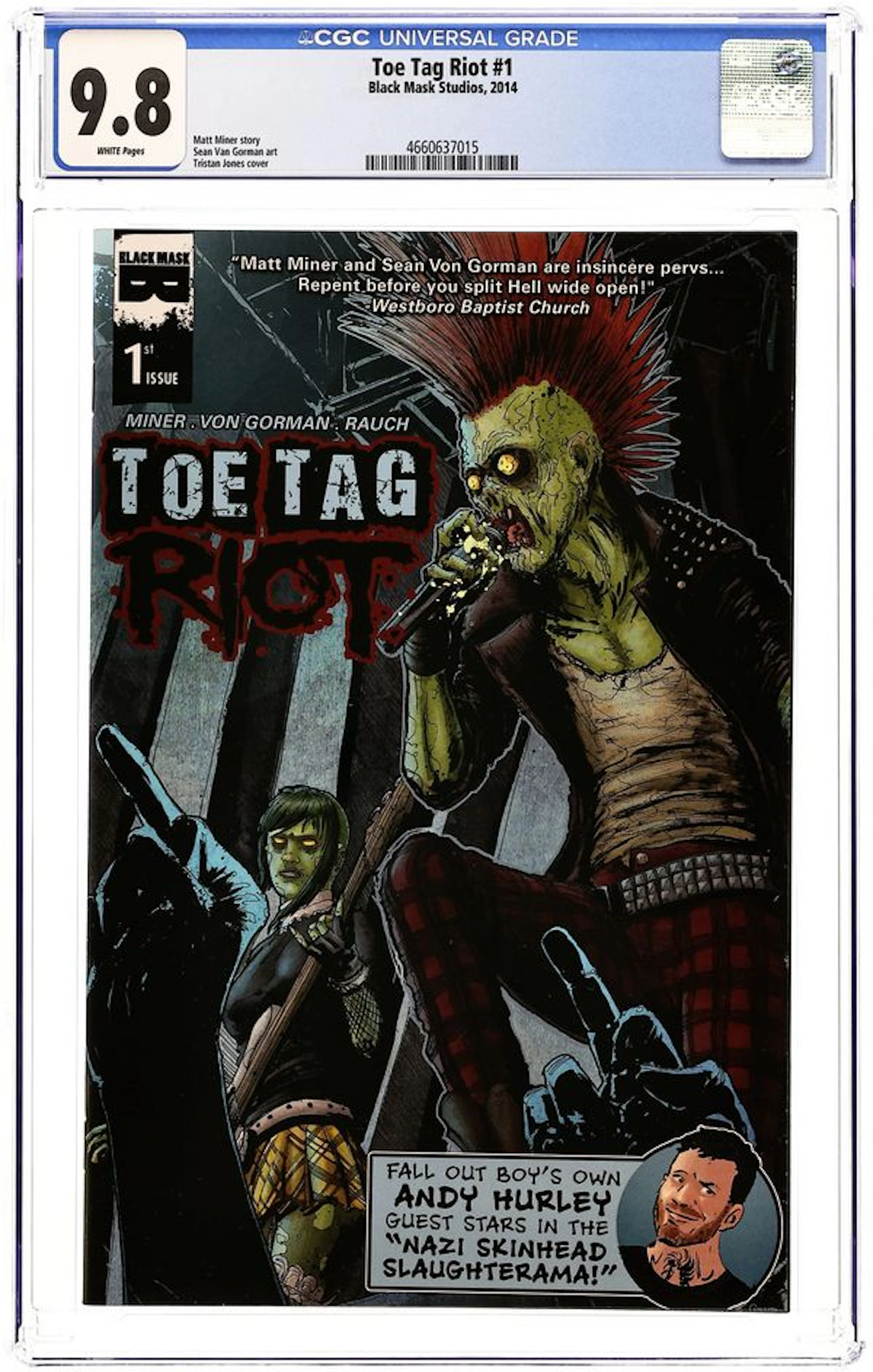 Toe Tag Riot (2014 Black Mask) 1A CGC 9.8