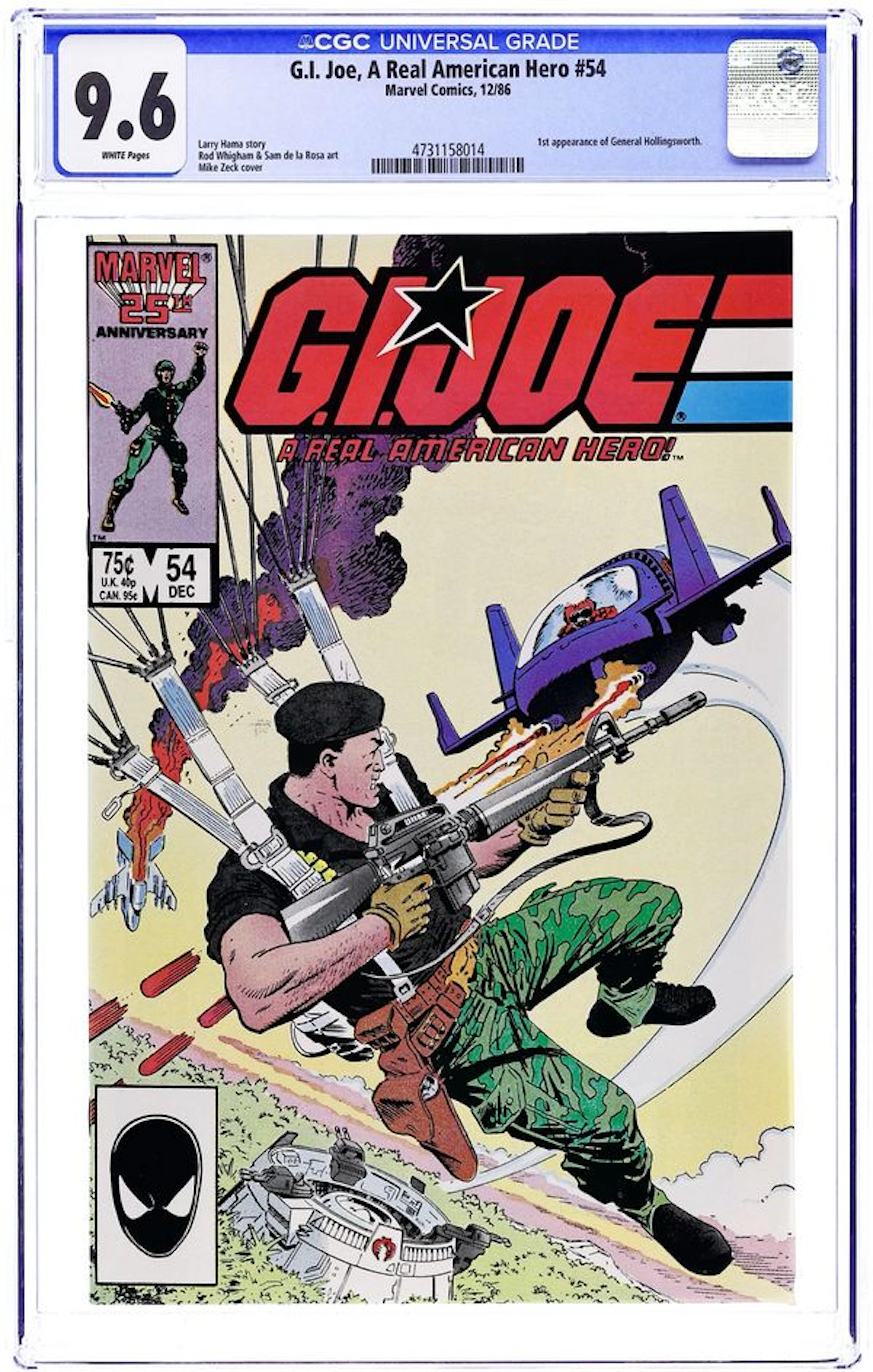 GI Joe A Real American Hero (1982 Marvel) 54 CGC 9.6