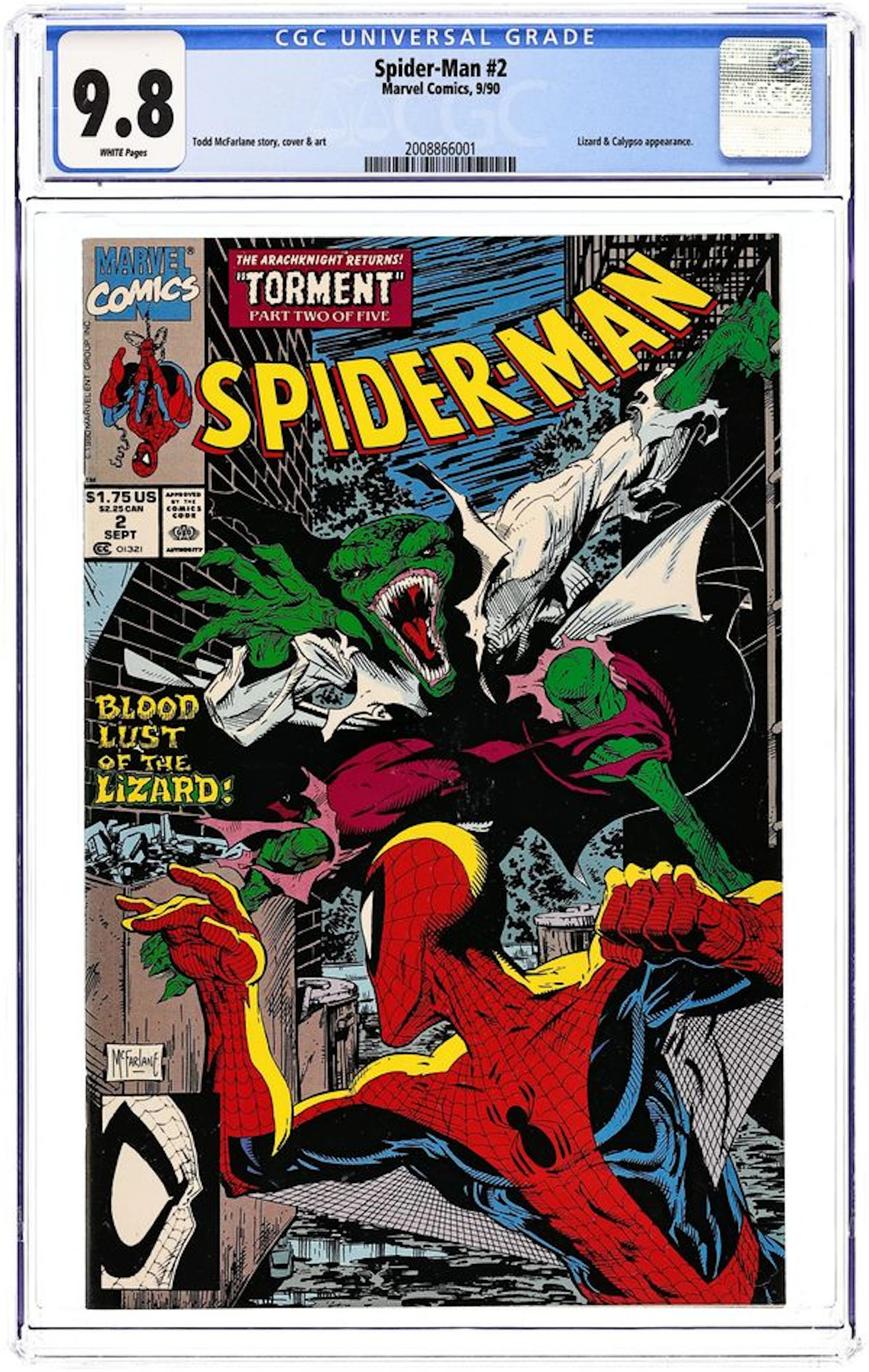 Spider-Man (1990 Marvel) 2D CGC 9.8