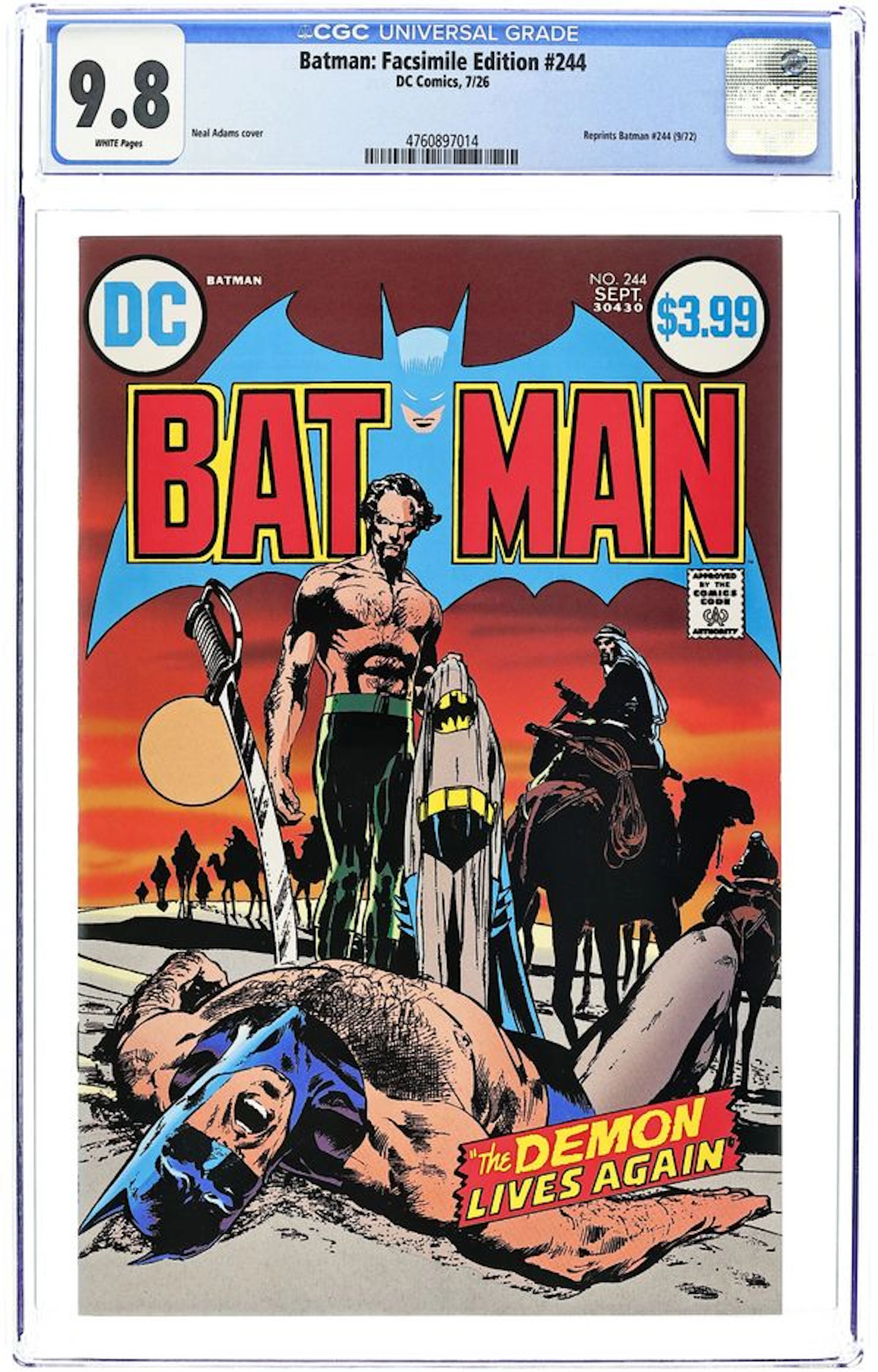 Batman (1940) Facsimile Edition 244A CGC 9.8