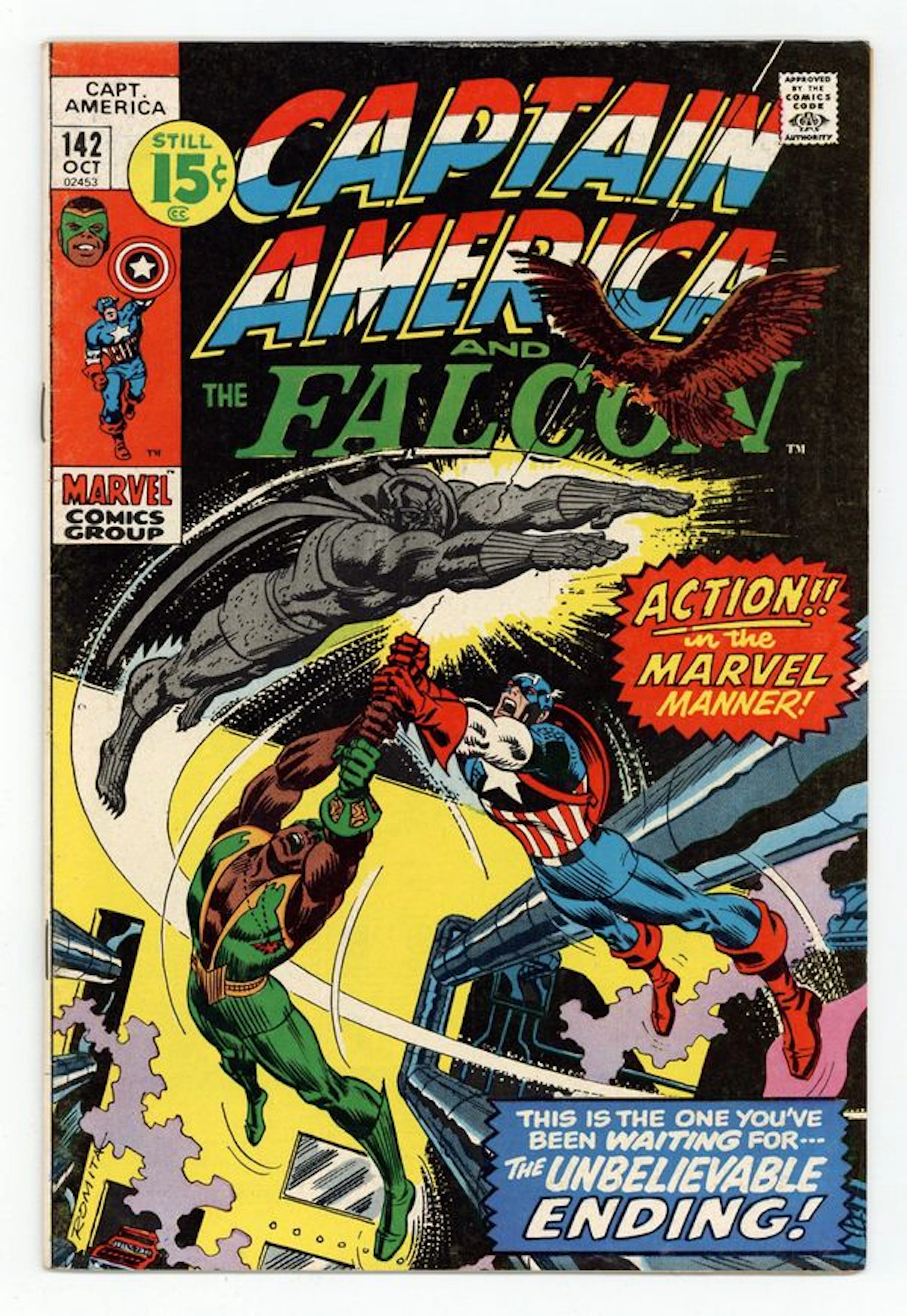 Captain America (1968 1st Series) 142 VG+ 4.5