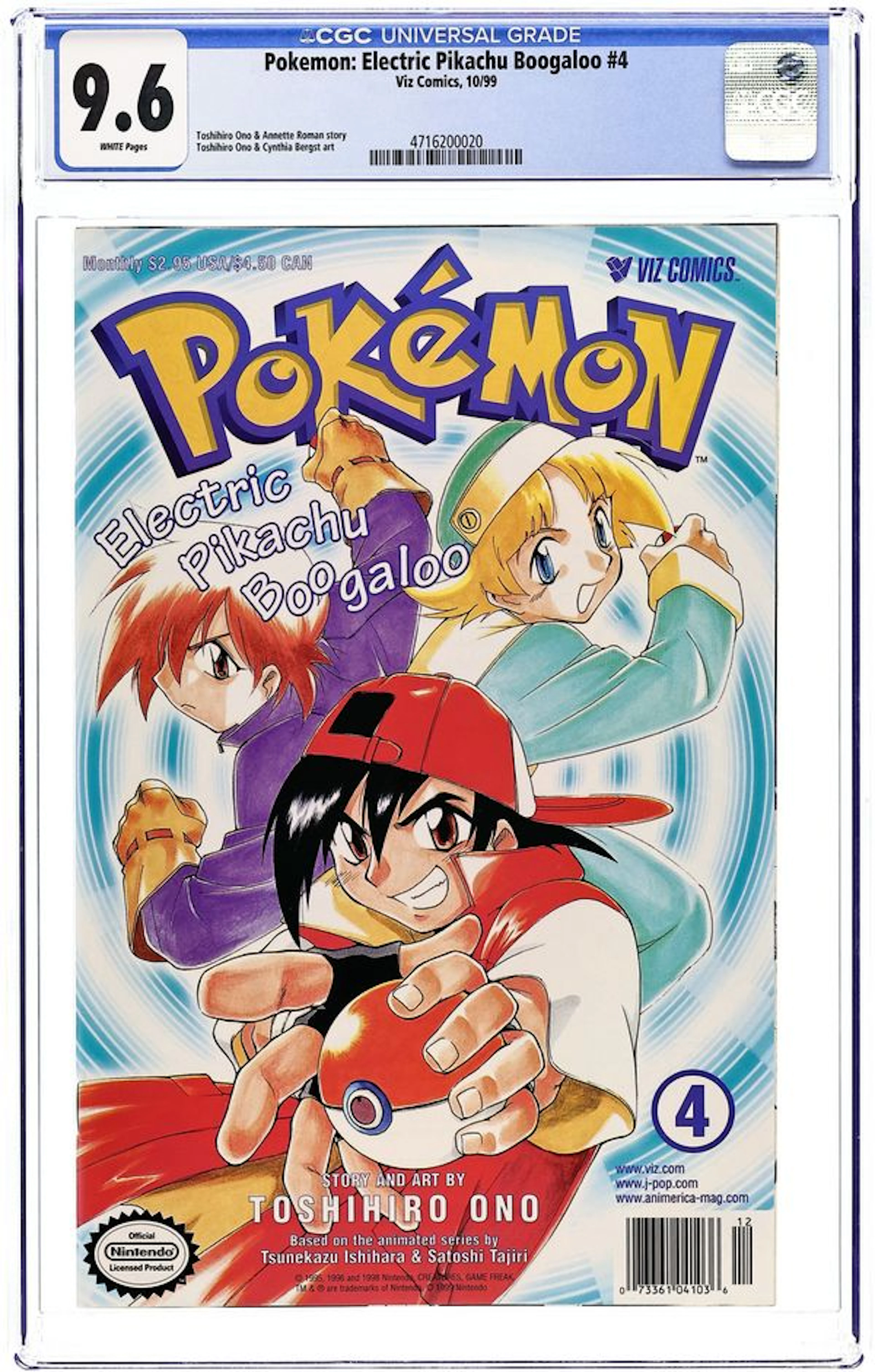 Pokemon Part 3 Electric Pikachu Boogaloo (1999 Viz) 4 CGC 9.6