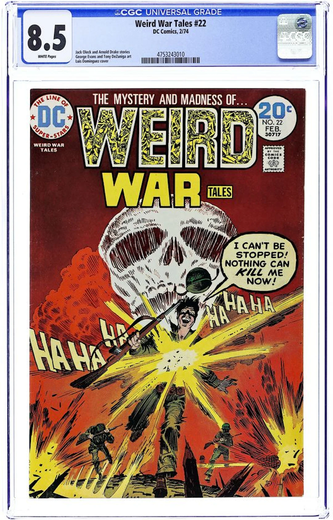 Weird War Tales (1971 DC) 22 CGC 8.5