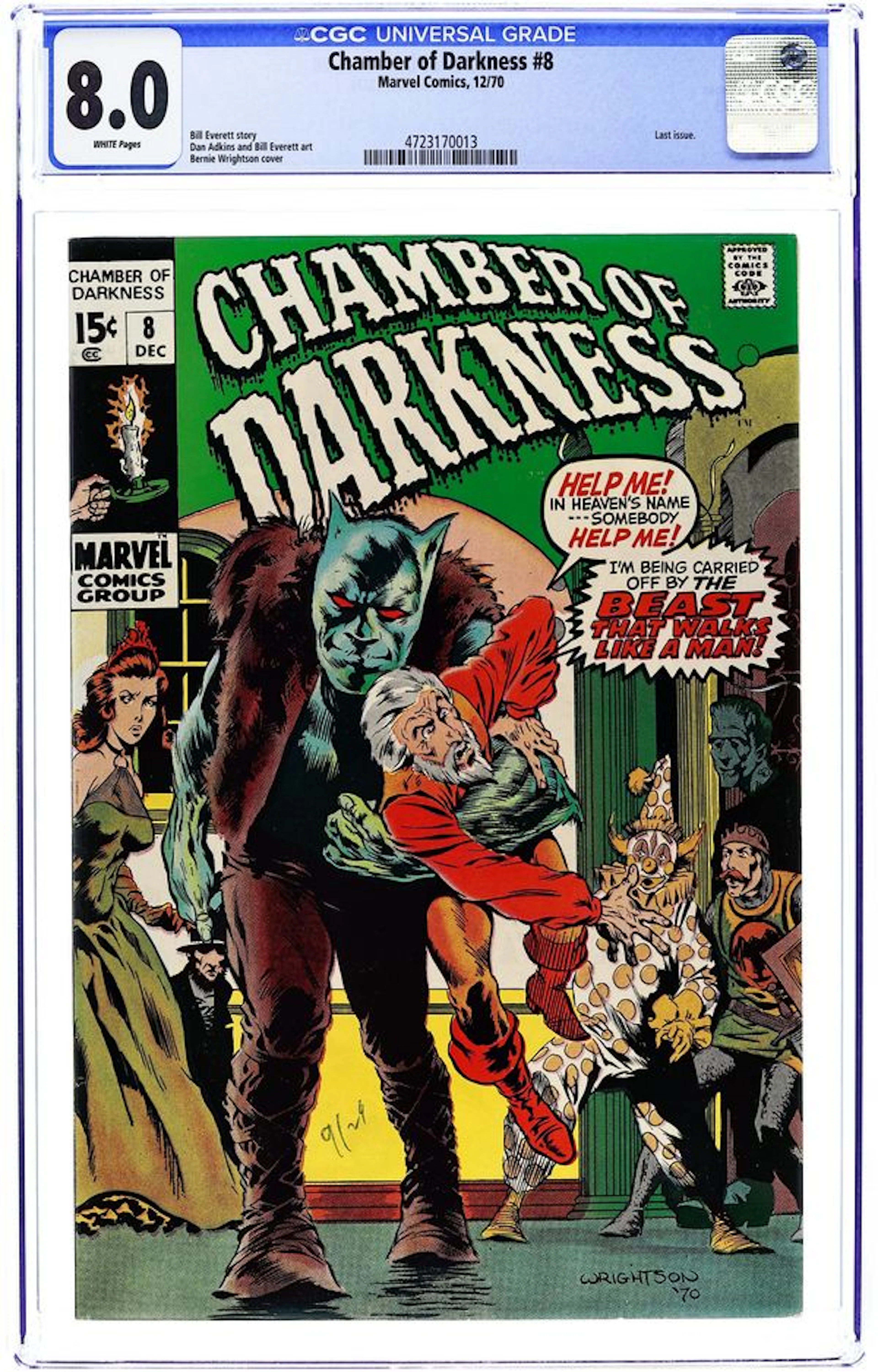 Chamber of Darkness (1969 Marvel) 8 CGC 8.0
