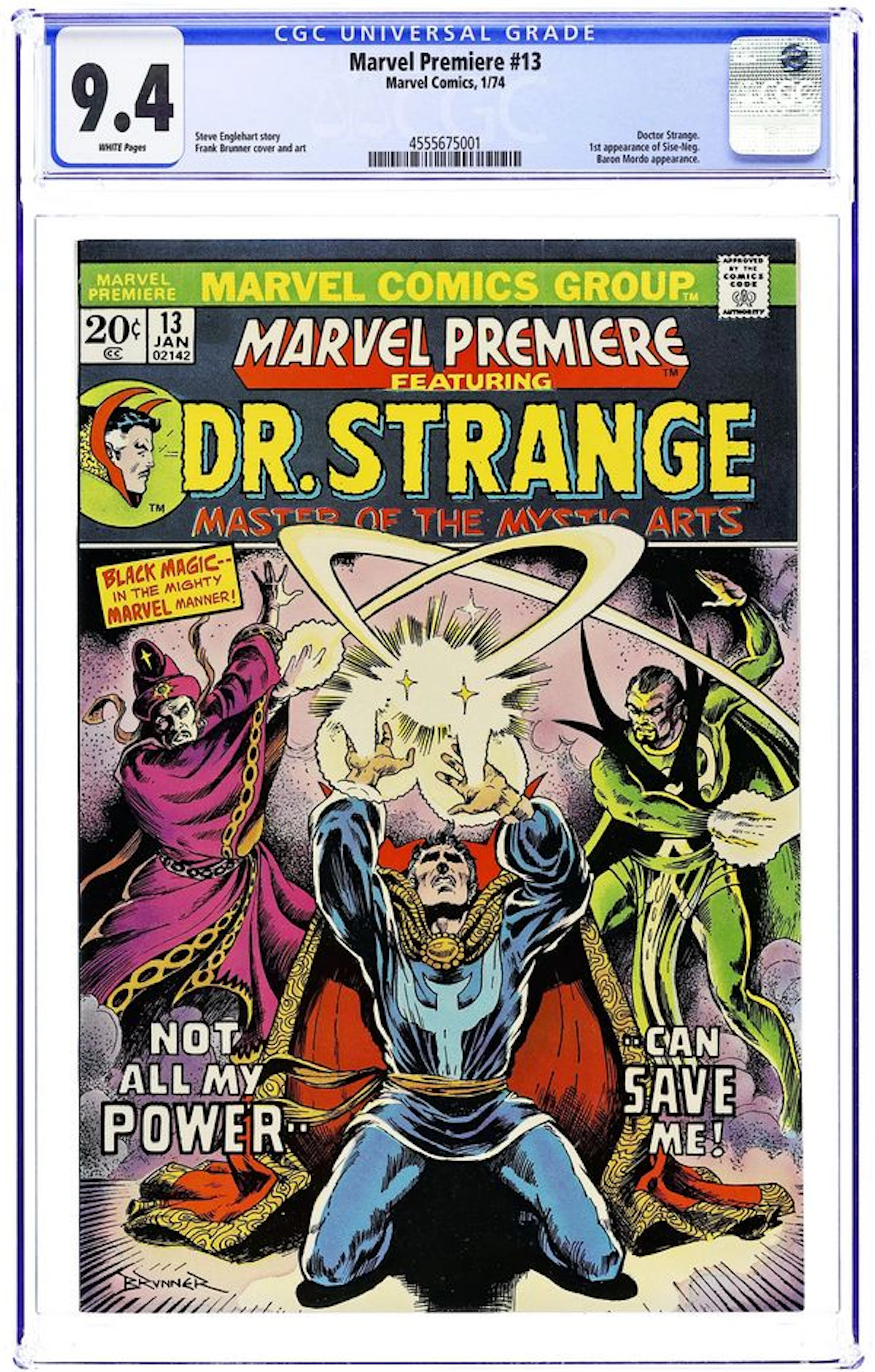 Marvel Premiere (1972) 13 CGC 9.4