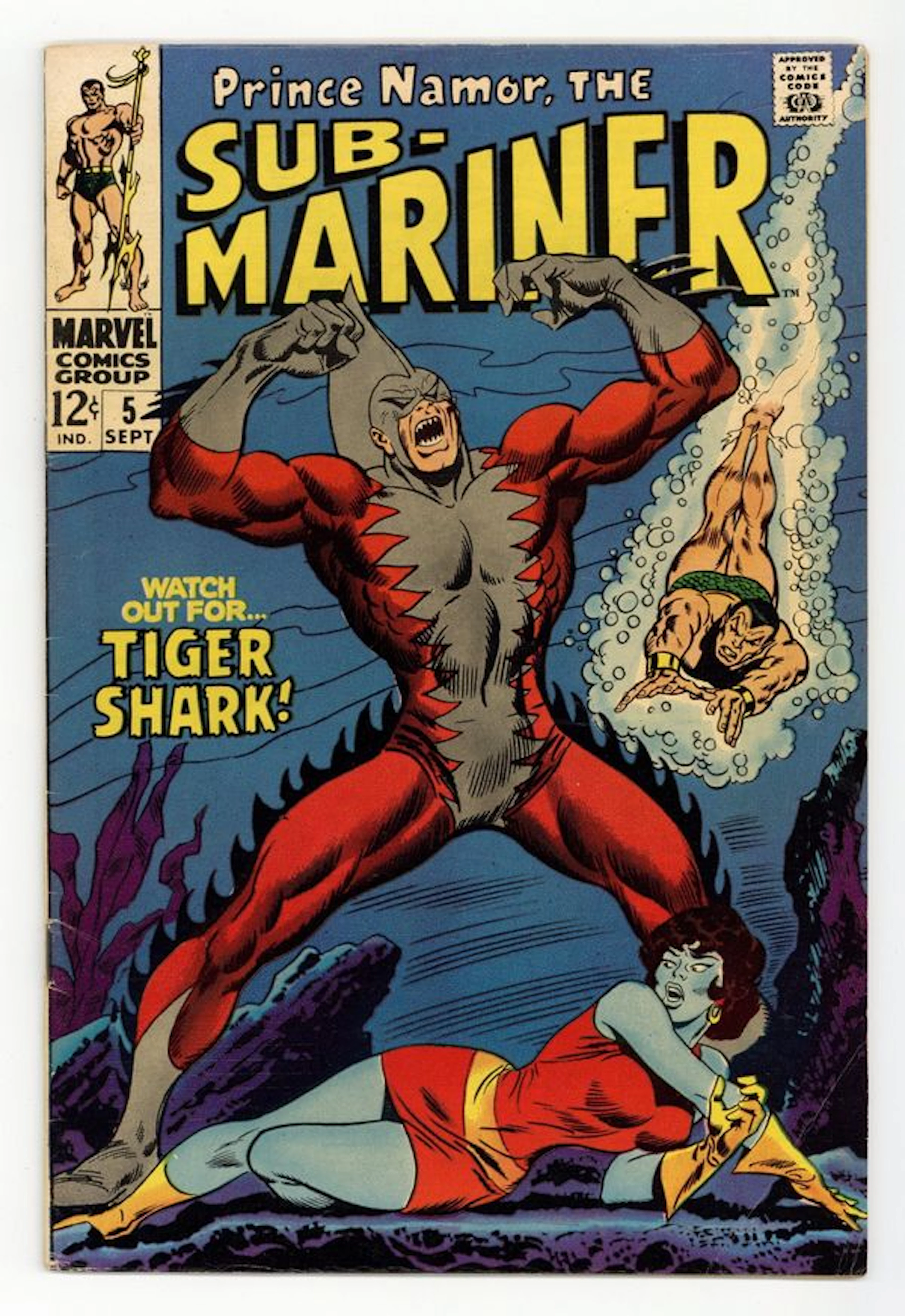 Sub-Mariner (1968 1st Series) 5 VG+ 4.5