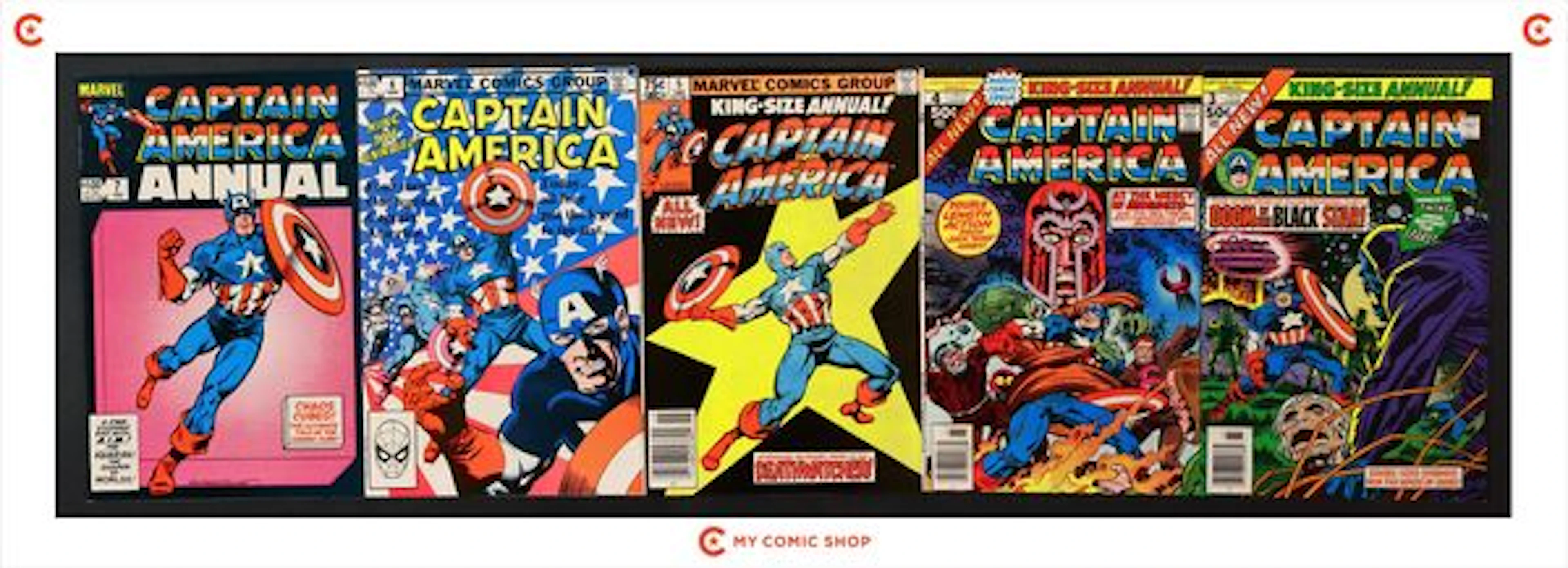 Captain America Annual Lot of 5
