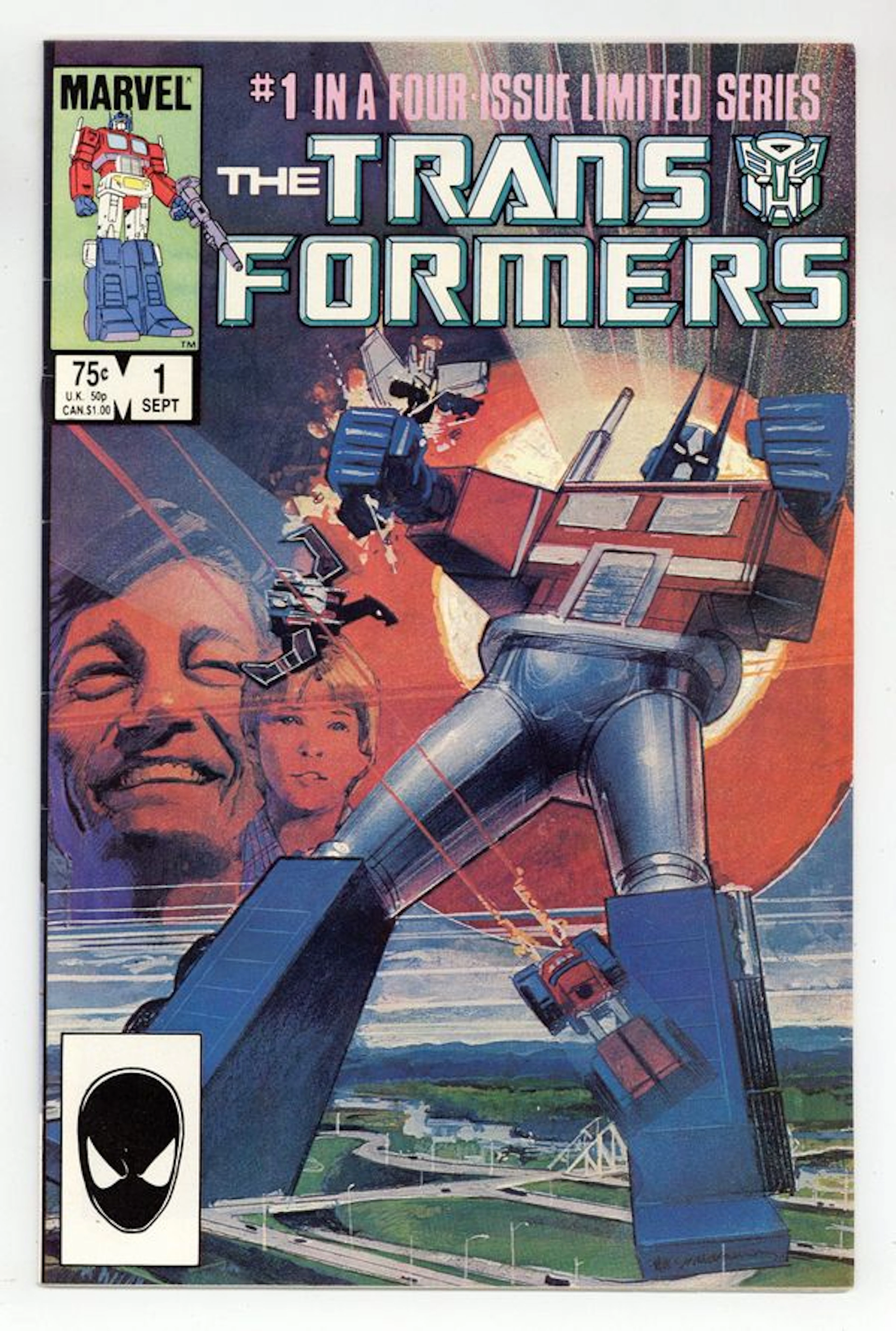 Transformers (1984 Marvel) 1D VF- 7.5