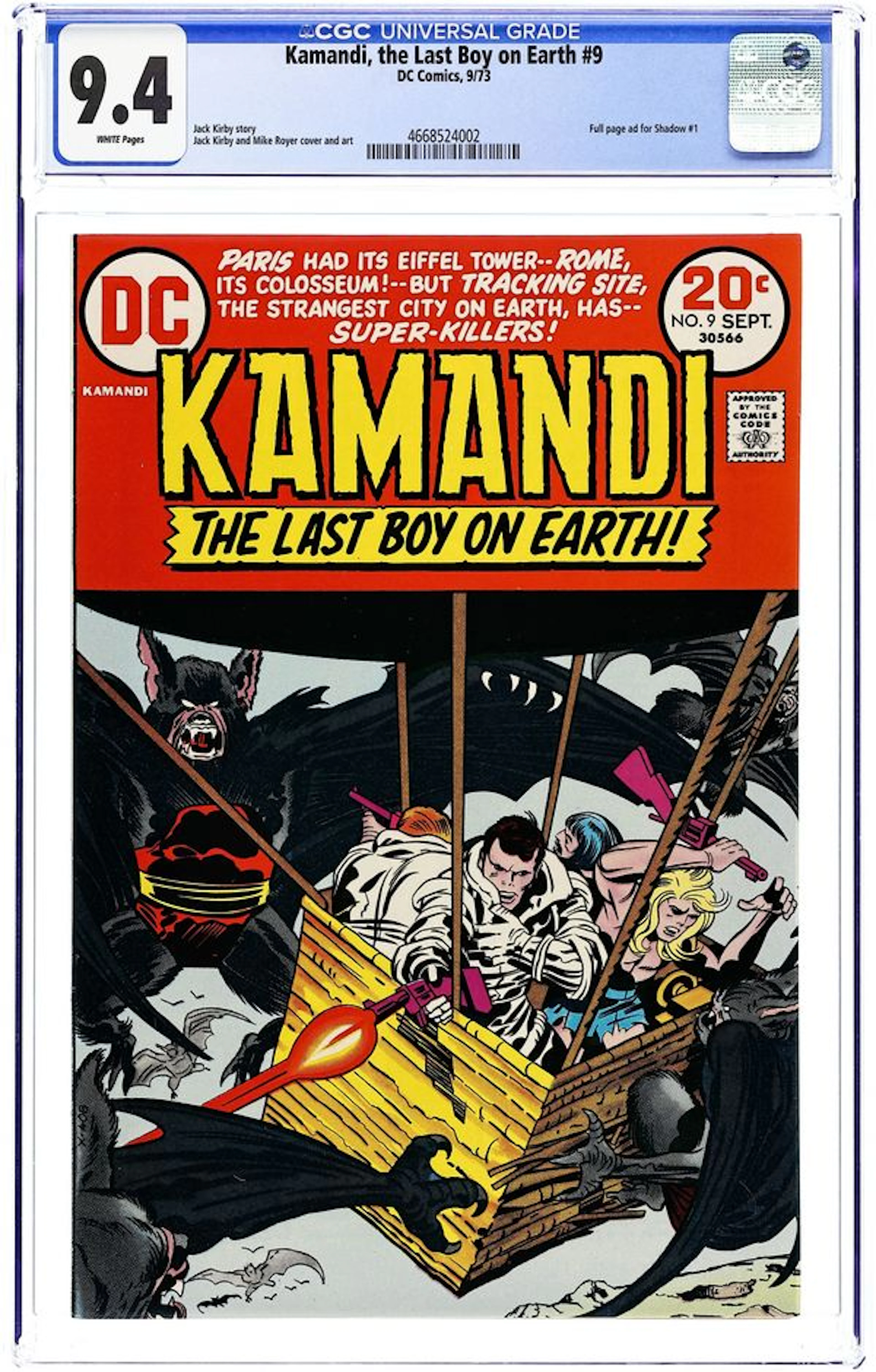 Kamandi (1972 DC) 9 CGC 9.4