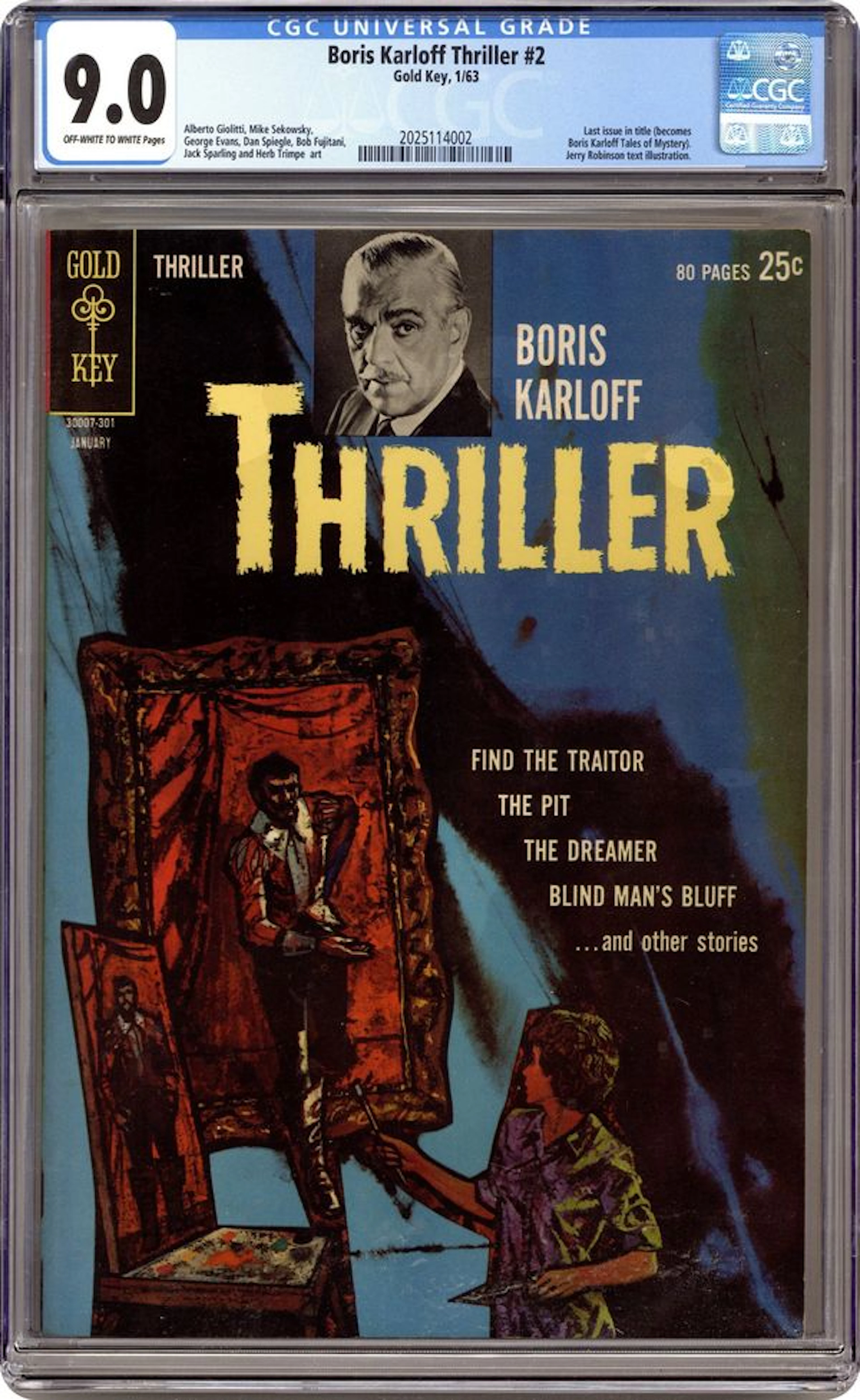 Boris Karloff Thriller (1962 Gold Key) 2 CGC 9.0
