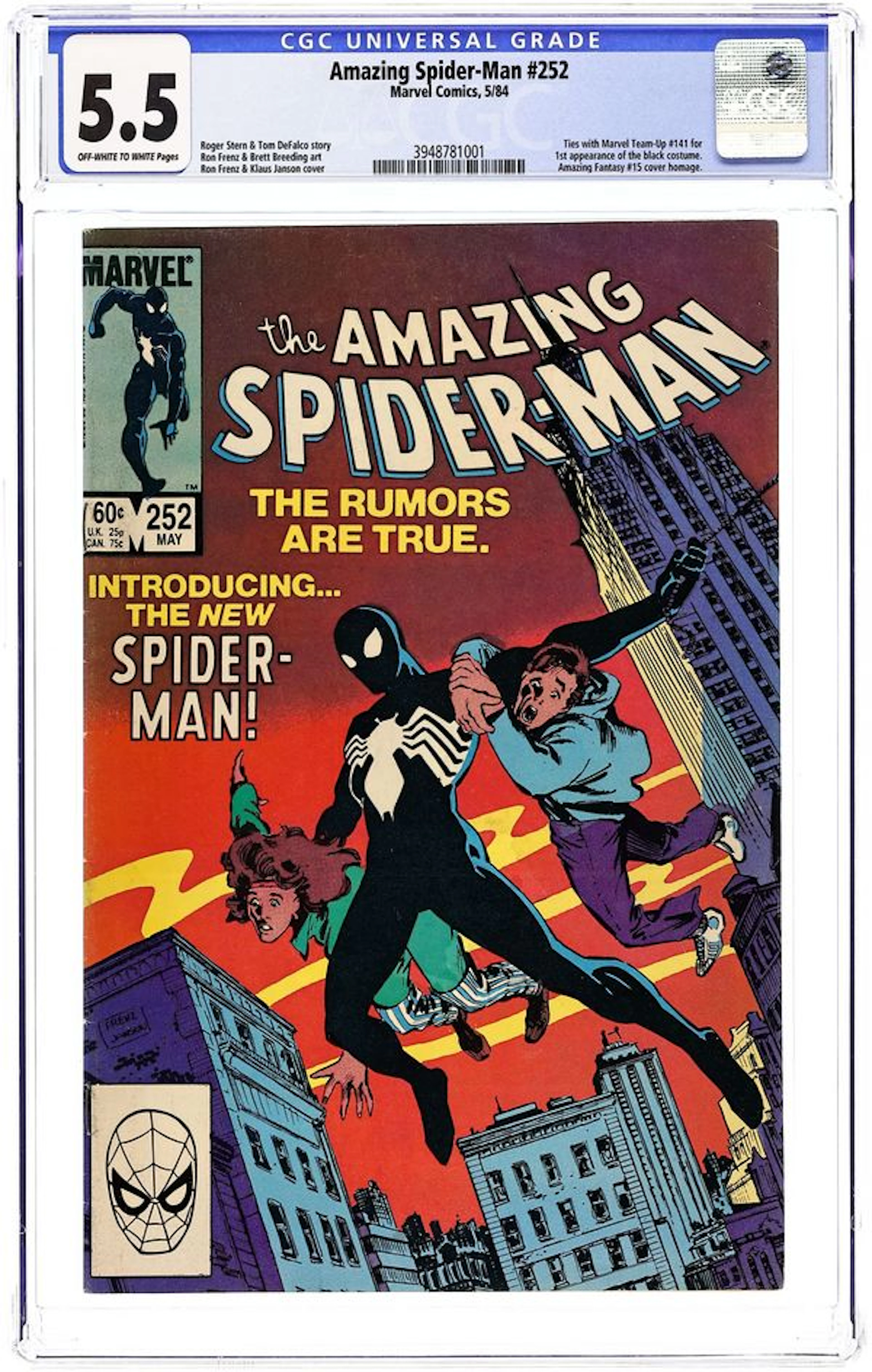 Amazing Spider-Man (1963 1st Series) 252 CGC 5.5