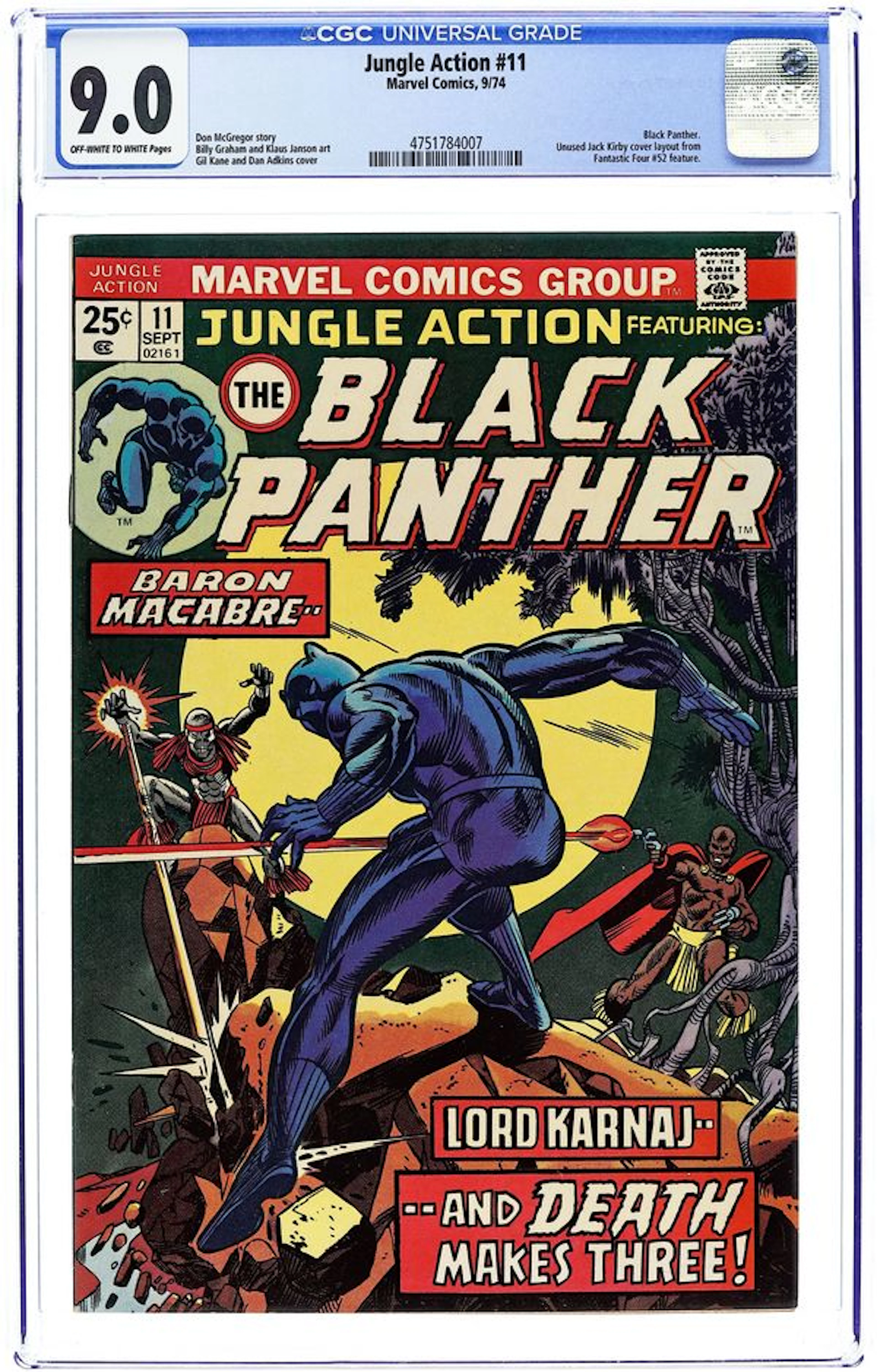 Jungle Action (1972 Marvel) 11 CGC 9.0