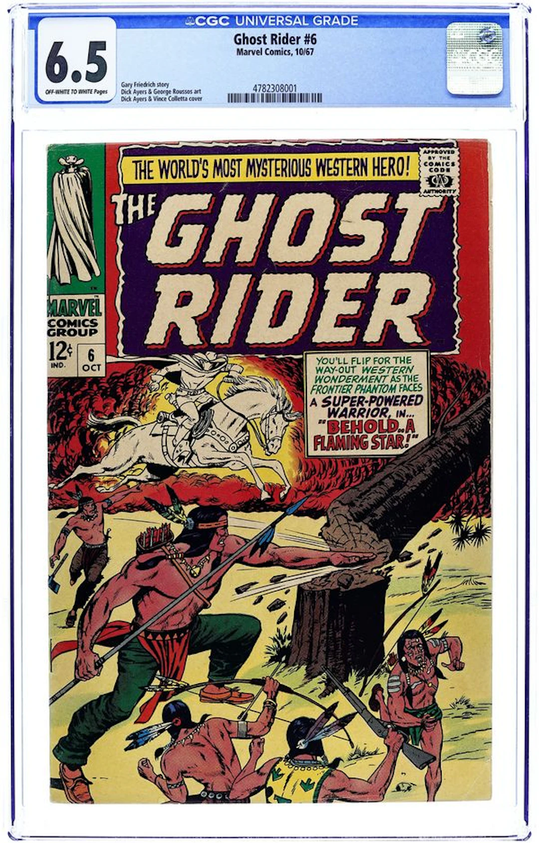 Ghost Rider (1967 Marvel Western) 6 CGC 6.5