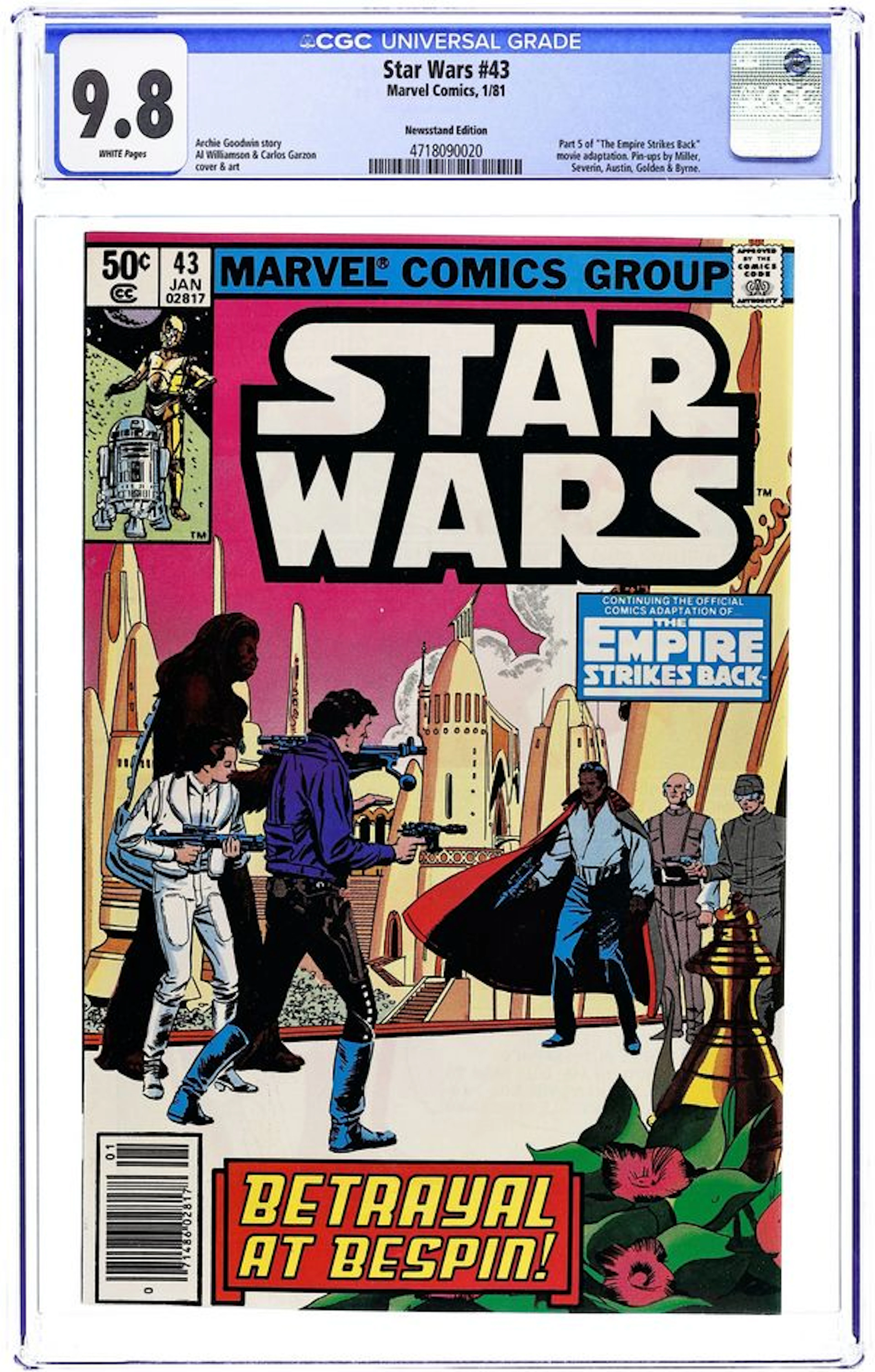 Star Wars (1977 Marvel) 43N CGC 9.8