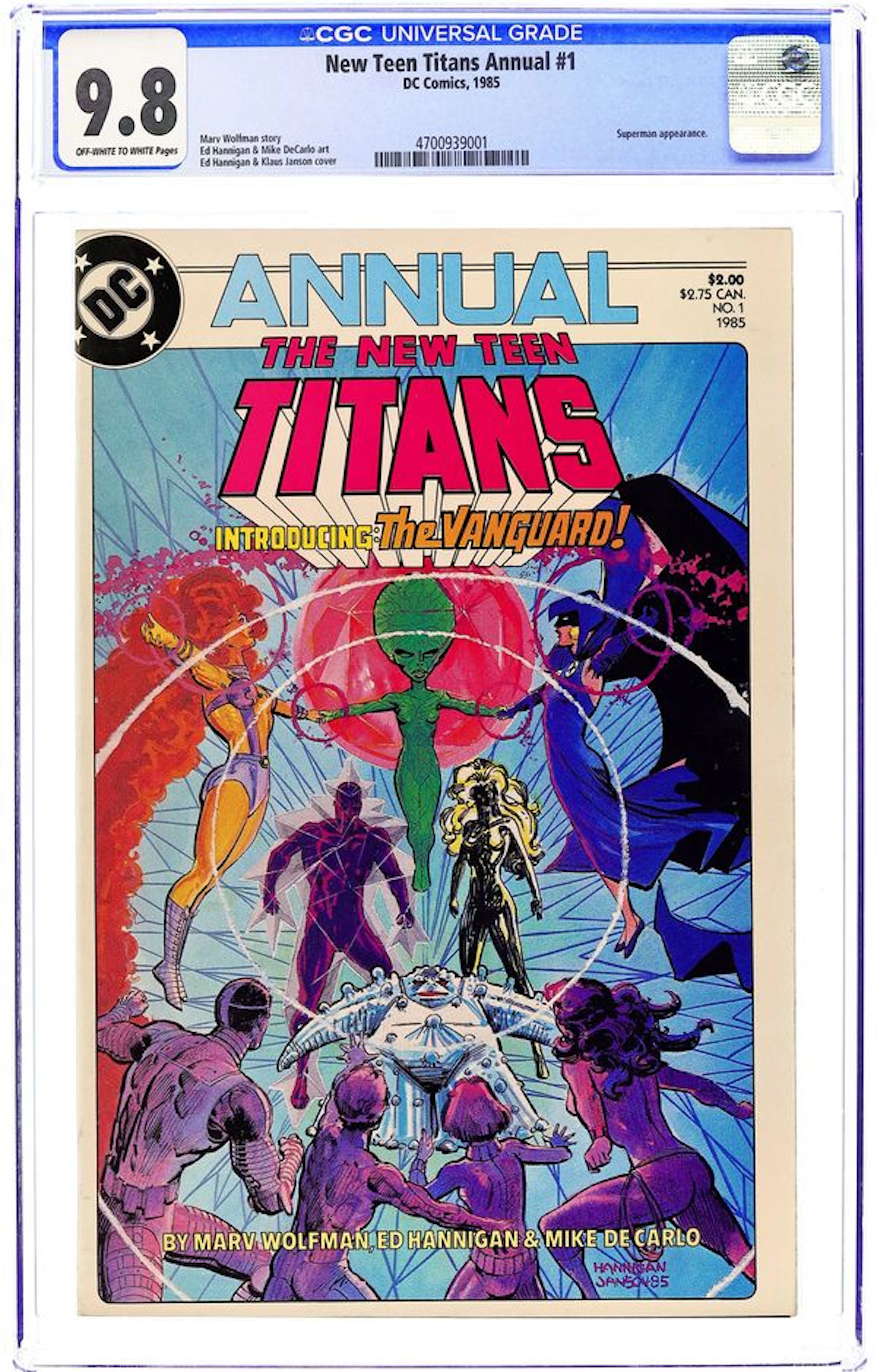 New Teen Titans (1984 2nd Series) New Titans Annual 1 CGC 9.8