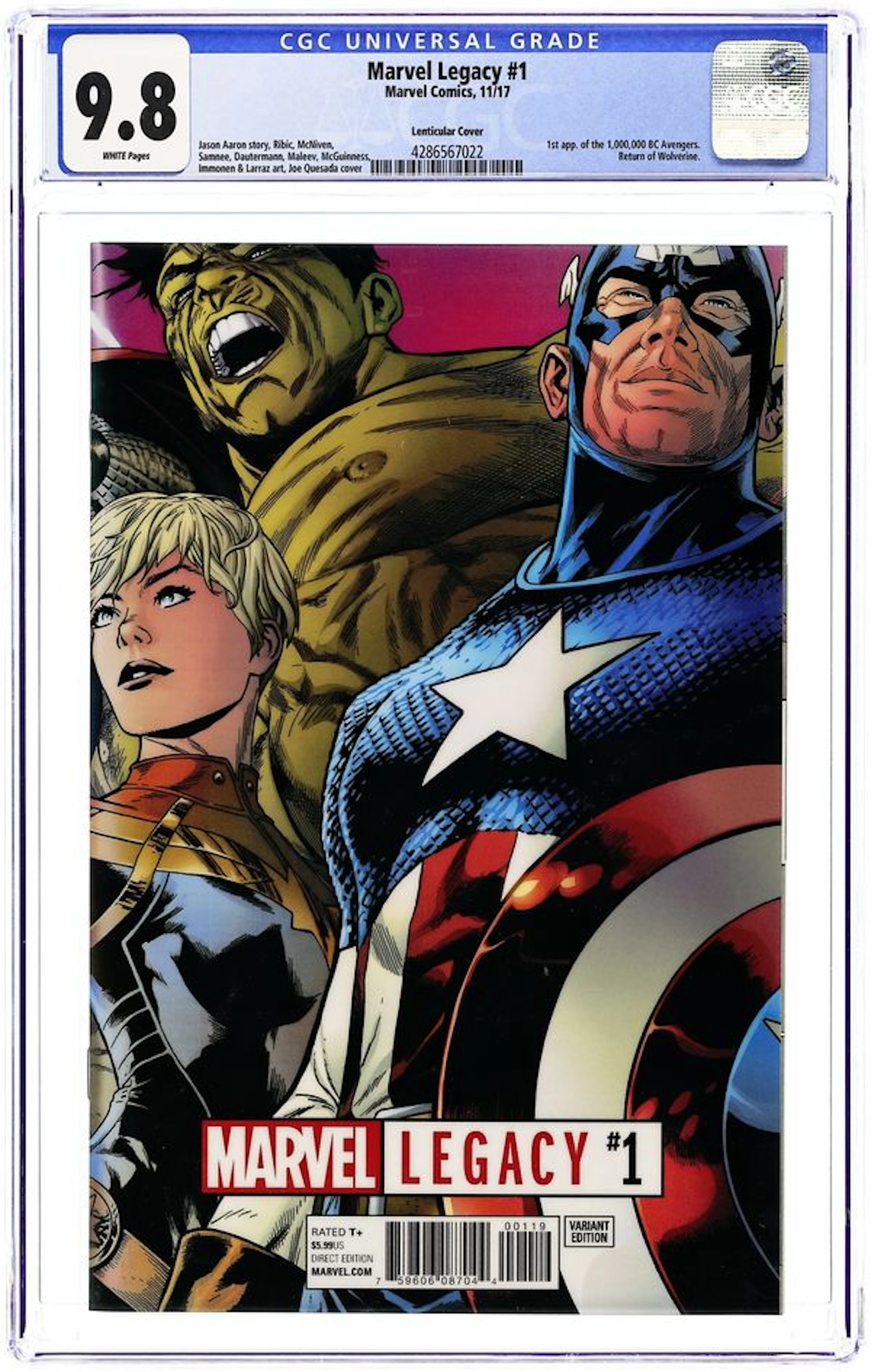 Marvel Legacy (2017) 1L CGC 9.8
