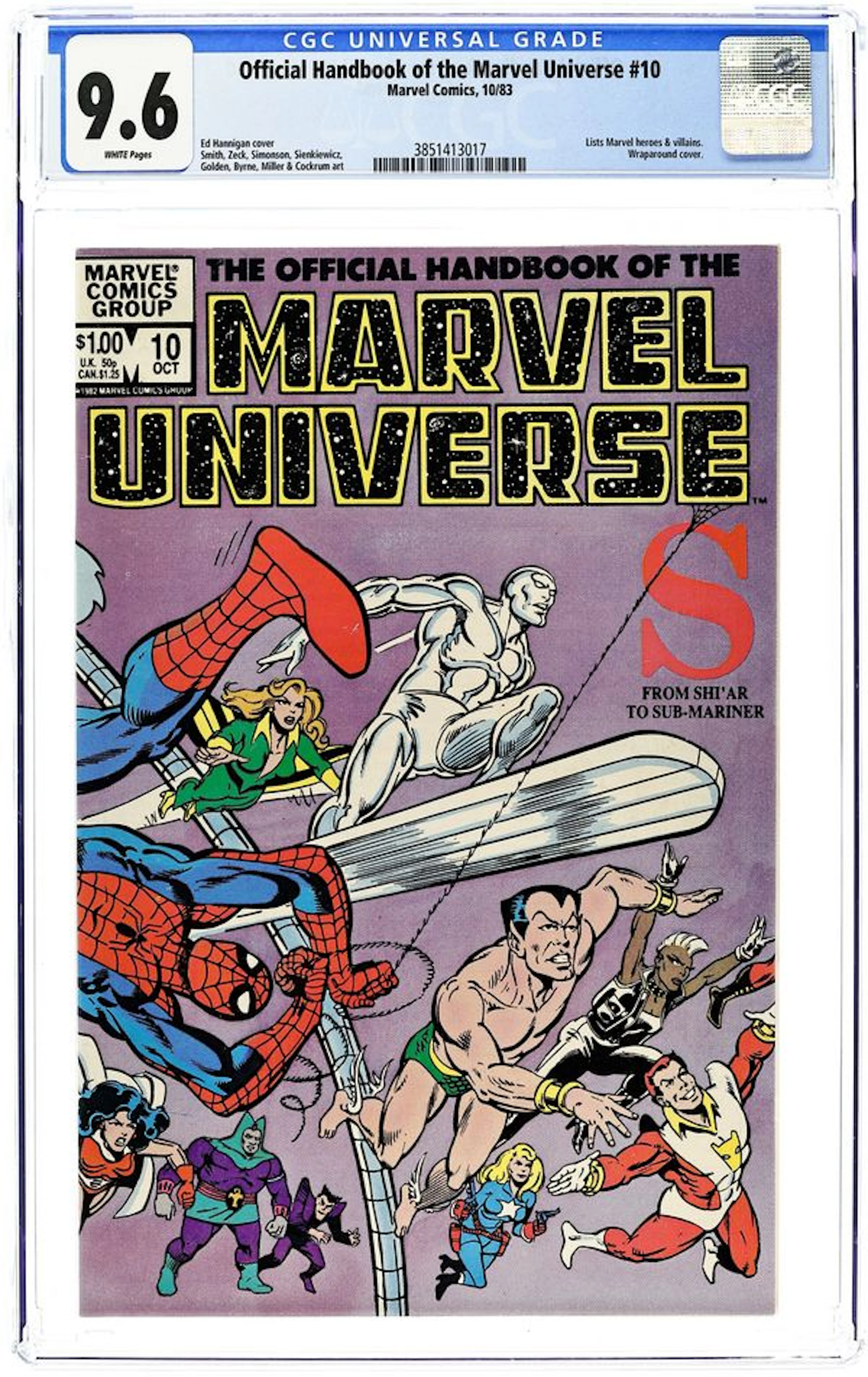 Official Handbook of the Marvel Universe (1983-1984 Marvel) 10 CGC 9.6