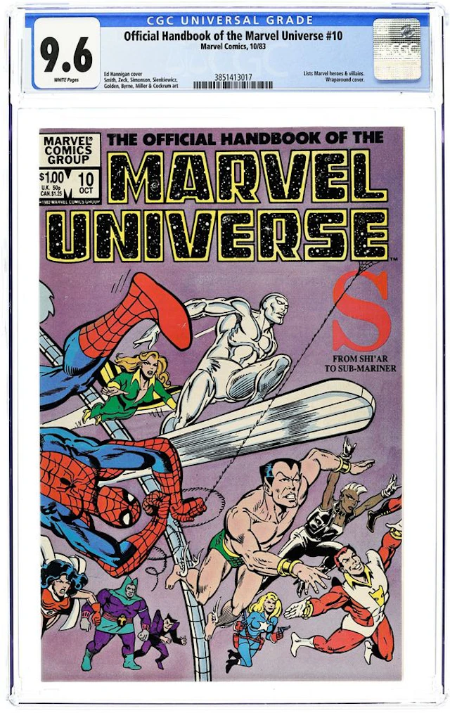 Official Handbook of the Marvel Universe (1983-1984 Marvel) 10 CGC 9.6