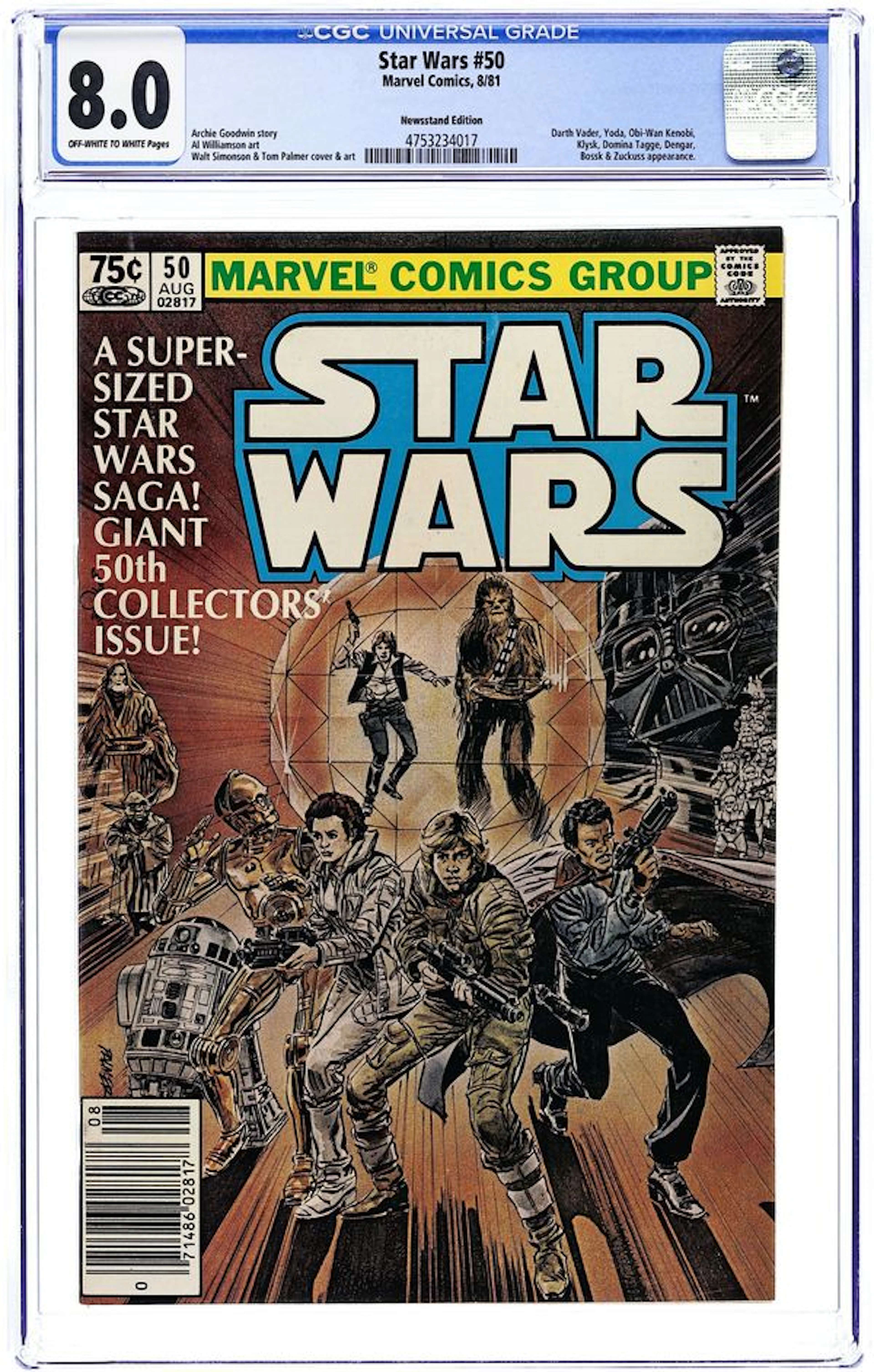 Star Wars (1977 Marvel) 50N CGC 8.0