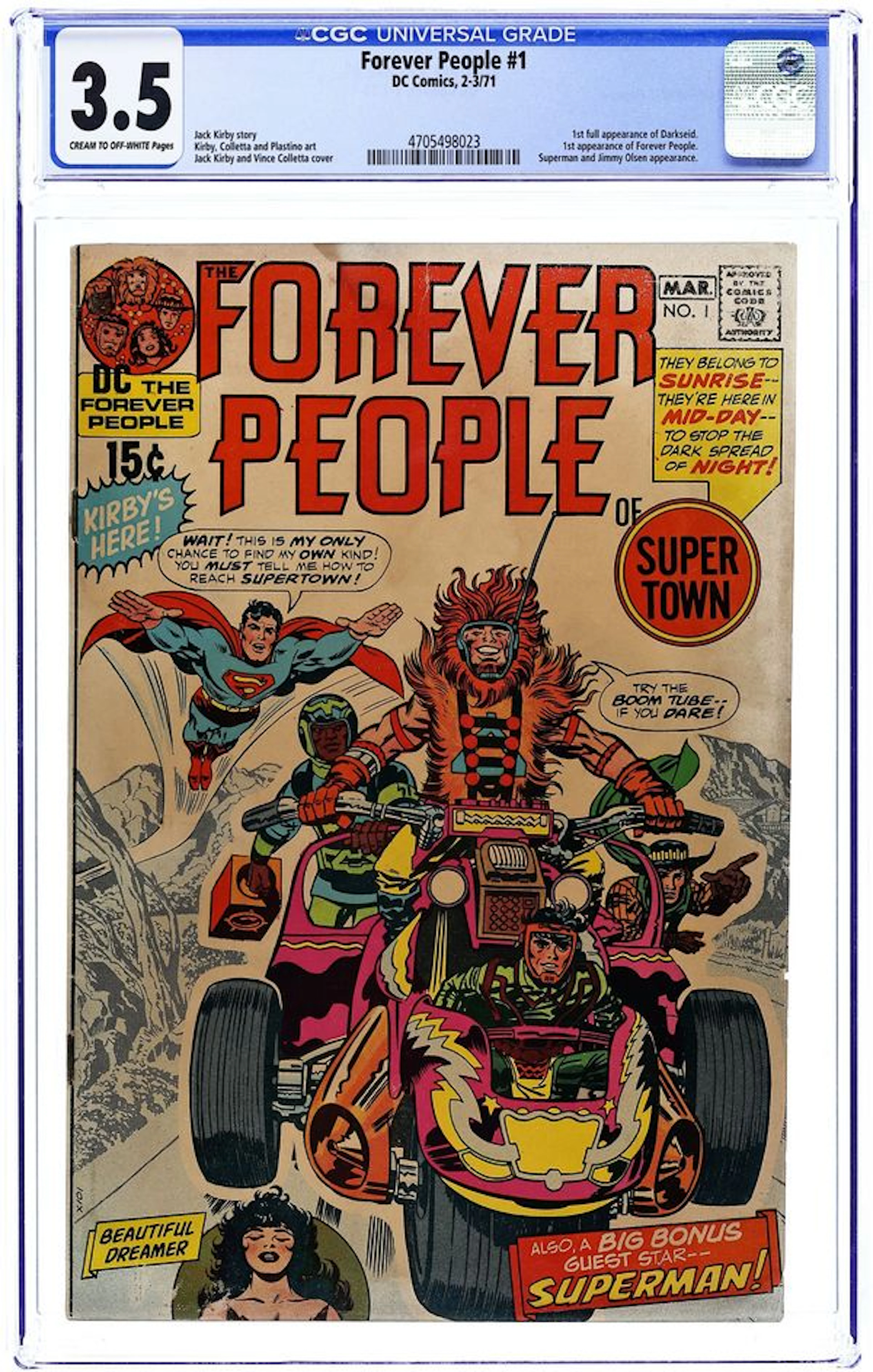 Forever People (1971 1st Series) 1 CGC 3.5